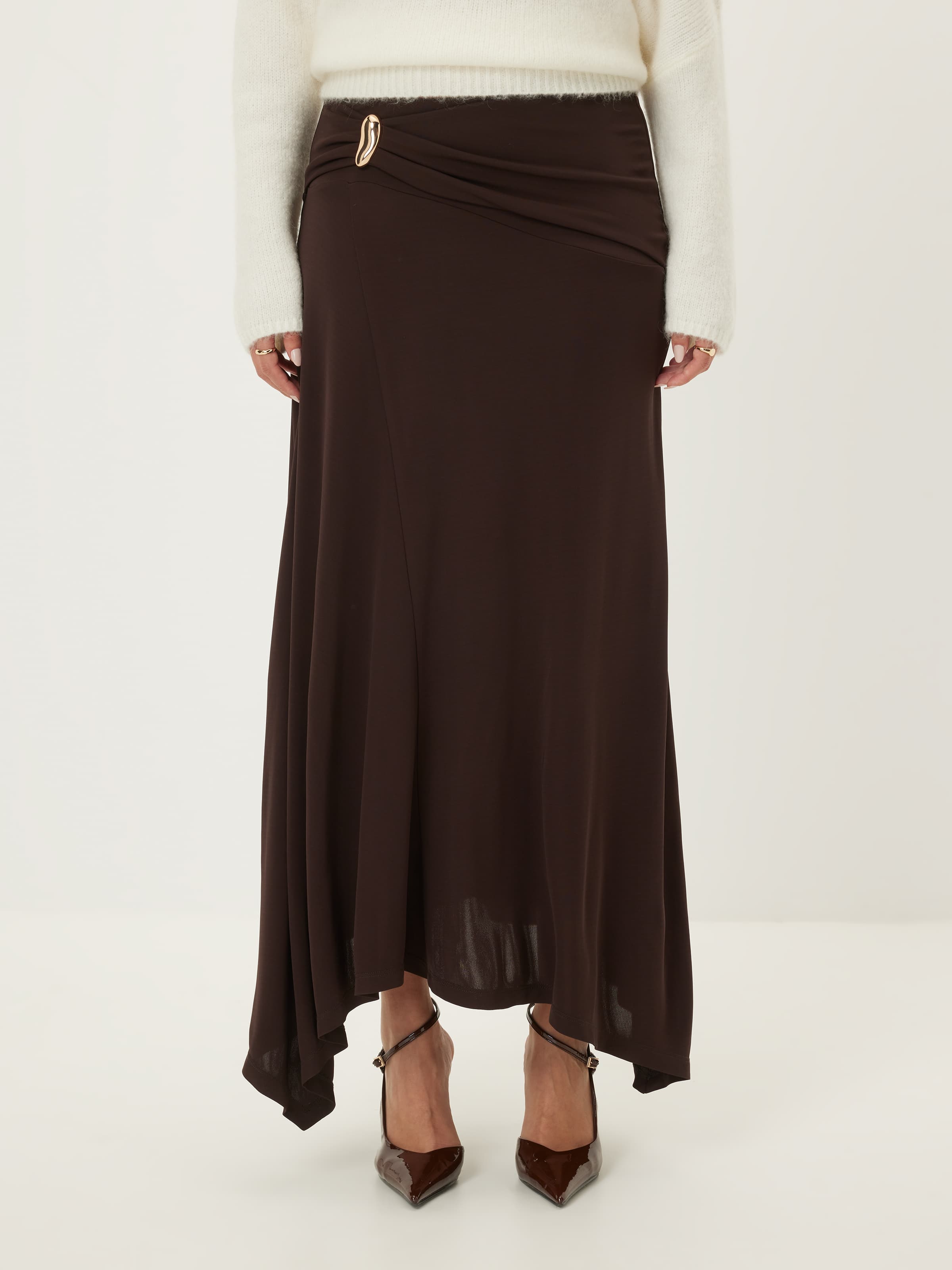 Last Dance Jersey Midi Skirt