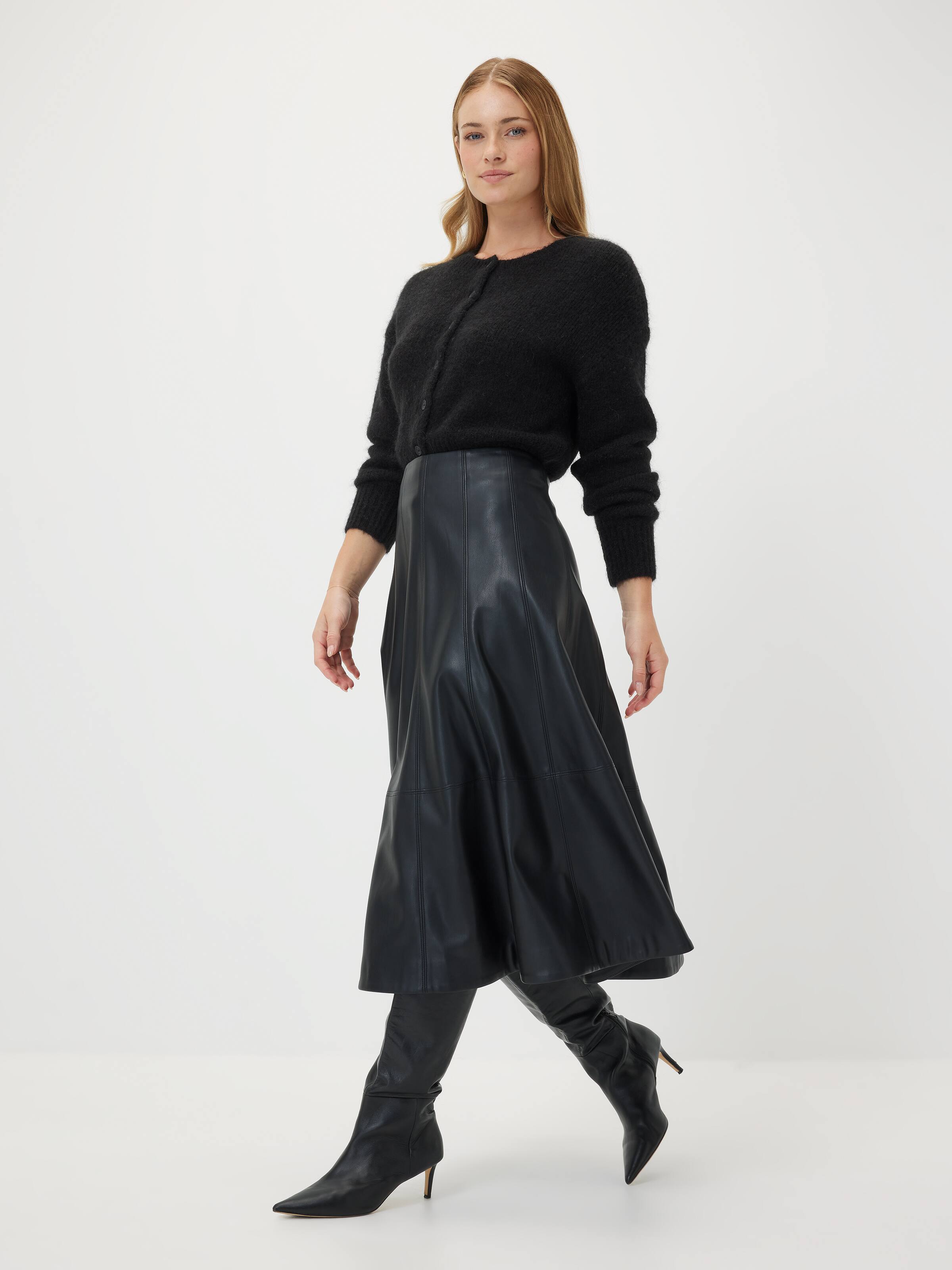 Most Popular Winter Wonderland Faux Leather Skirt