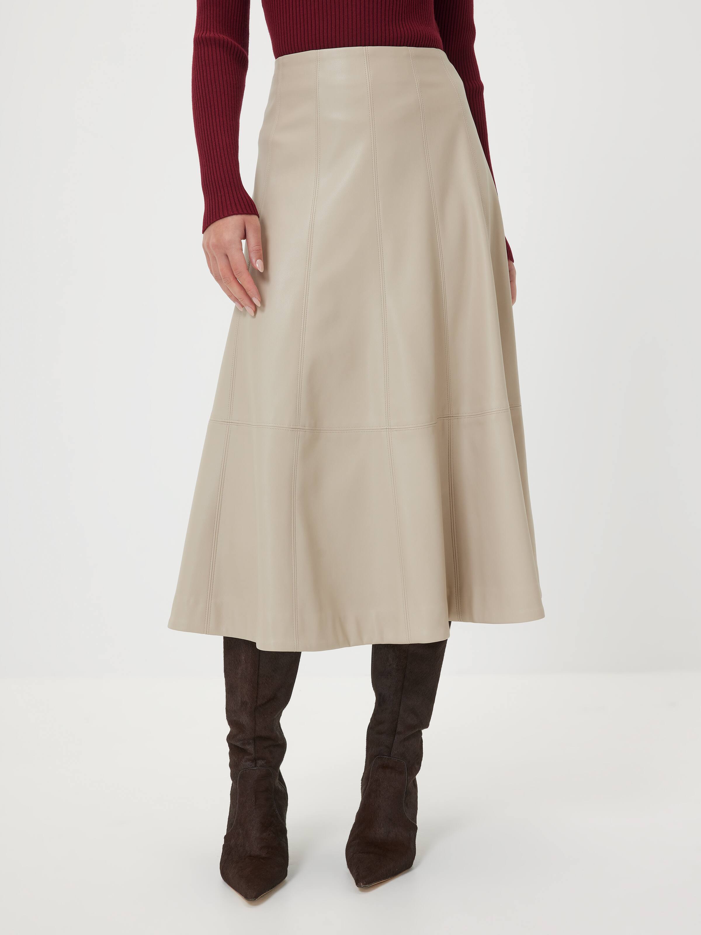 Winter Wonderland Faux Leather Skirt