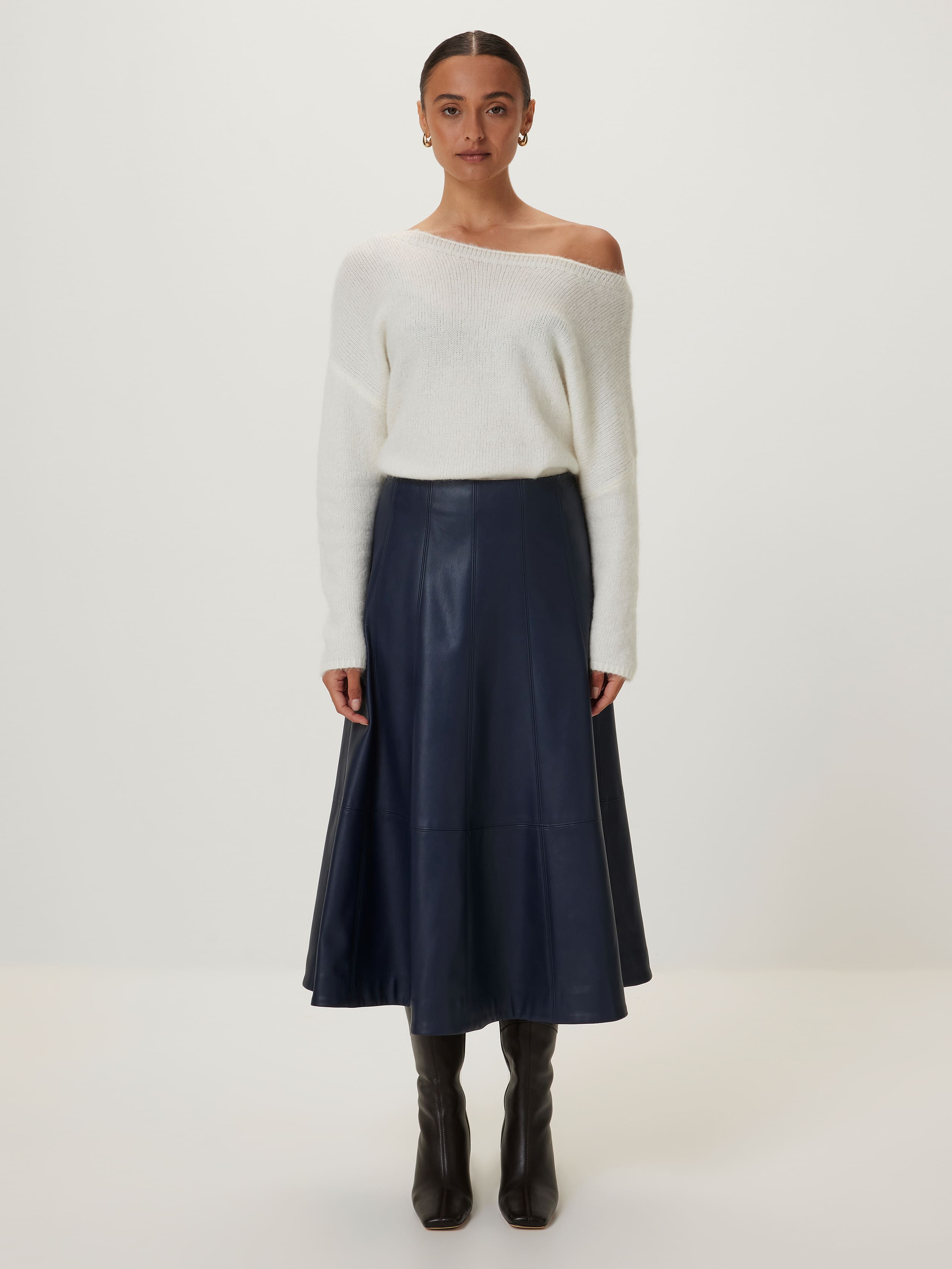Winter Wonderland Faux Leather Skirt