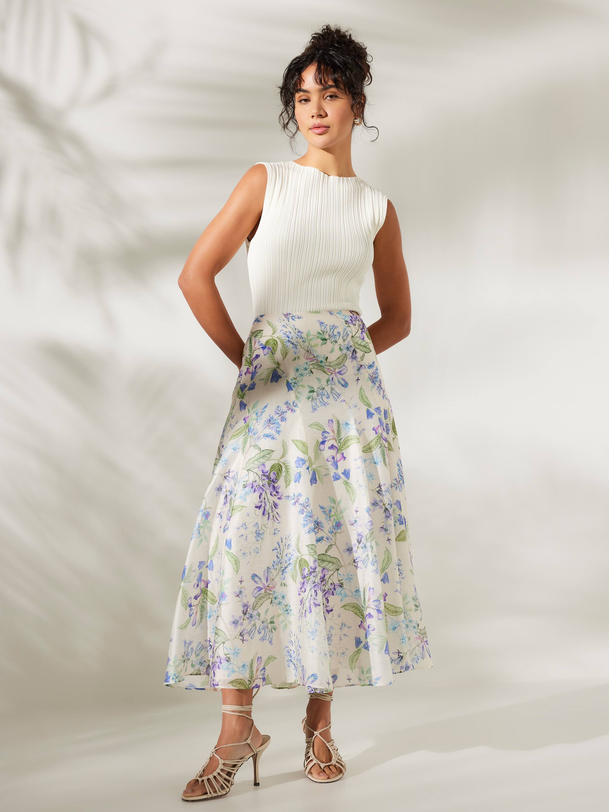 Parisian Garden Panelled Skirt
