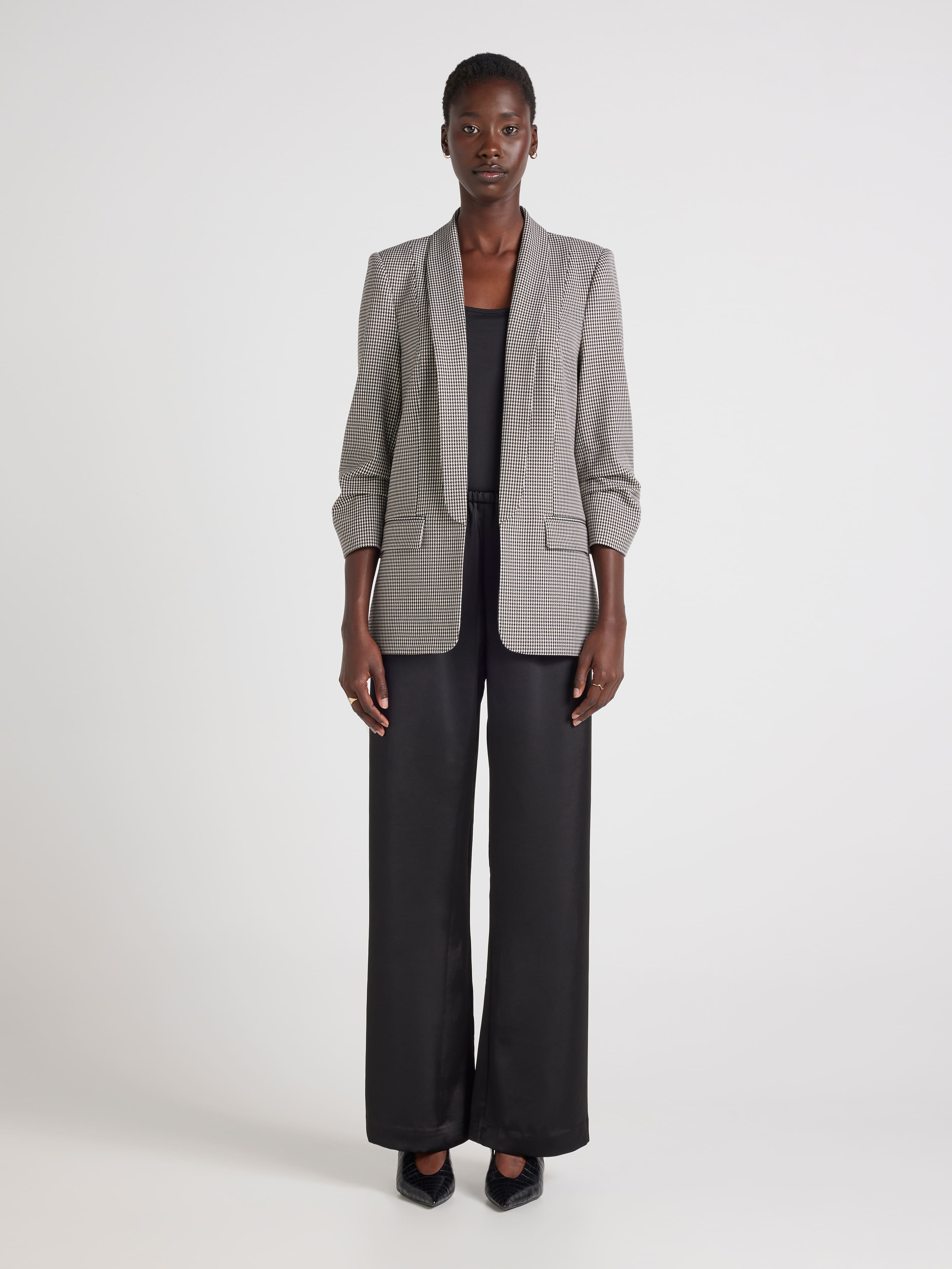Mi Amour Check Blazer