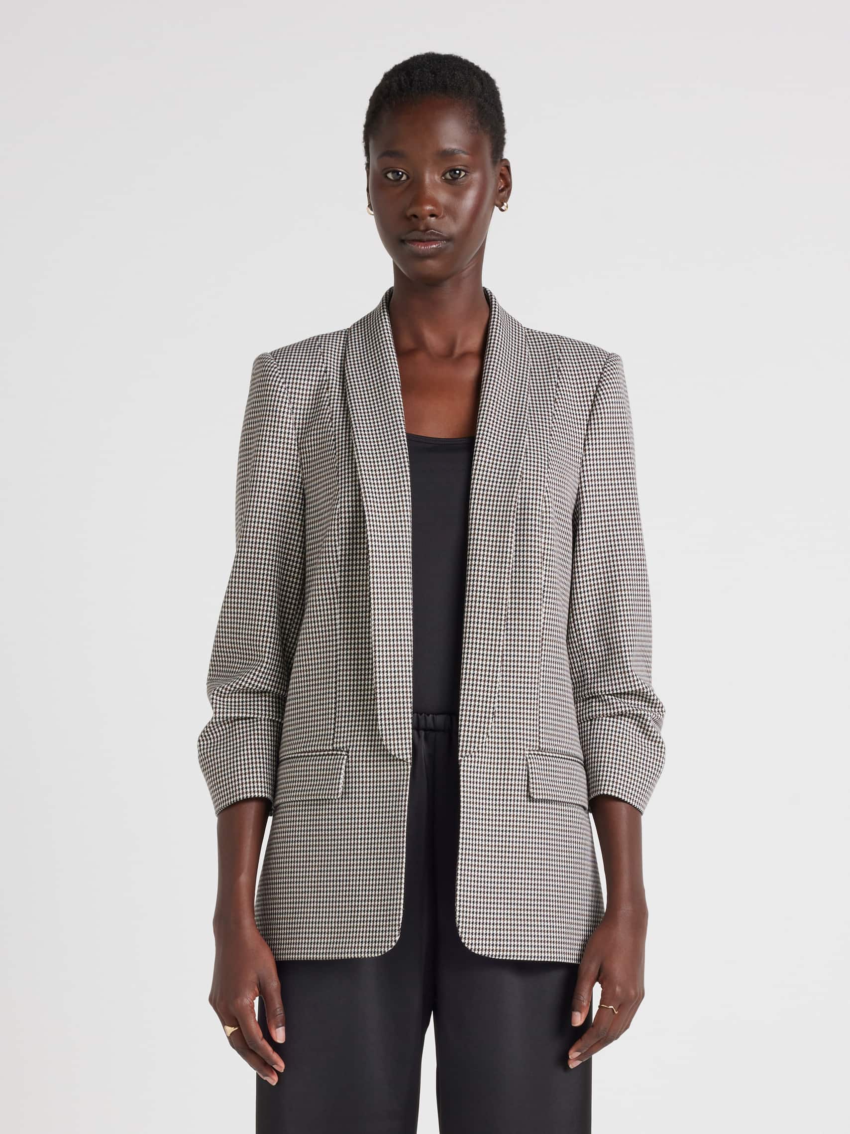 Mi Amour Check Blazer