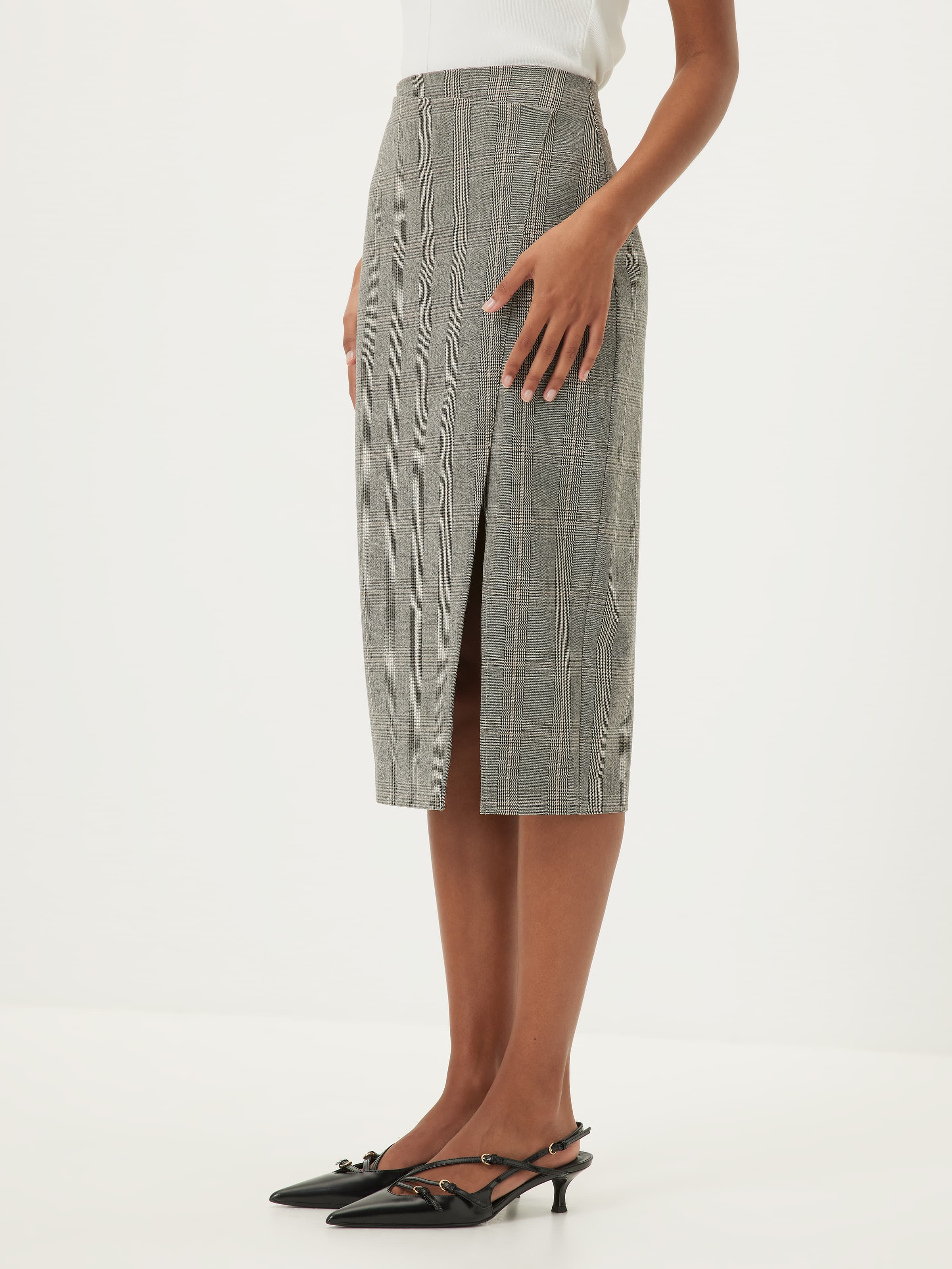 Rain Check Suit Pencil Skirt