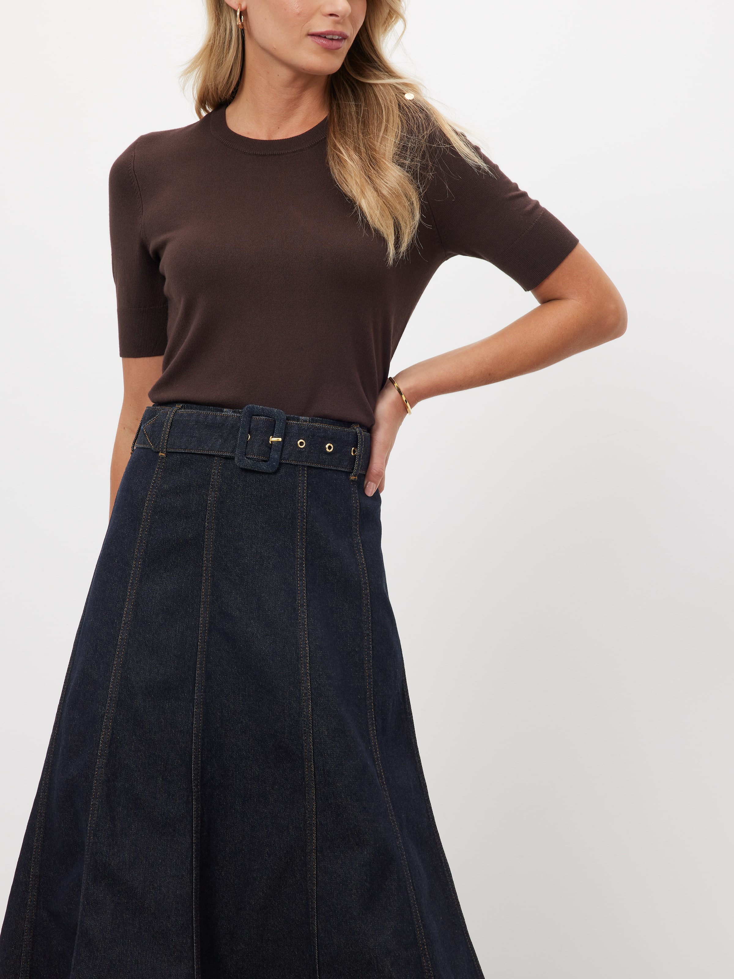 Melbourne Indigo Denim Skirt