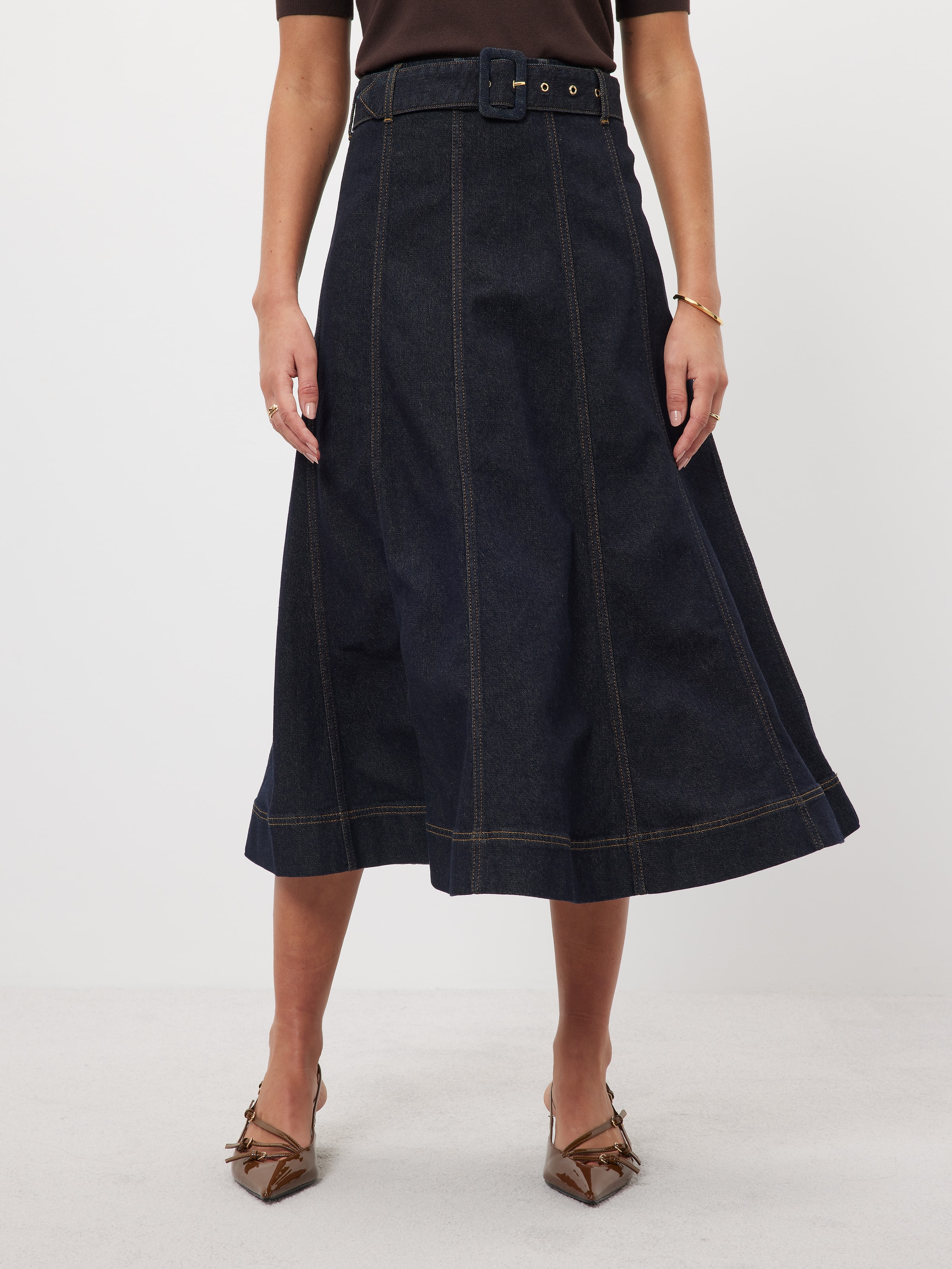 Melbourne Indigo Denim Skirt