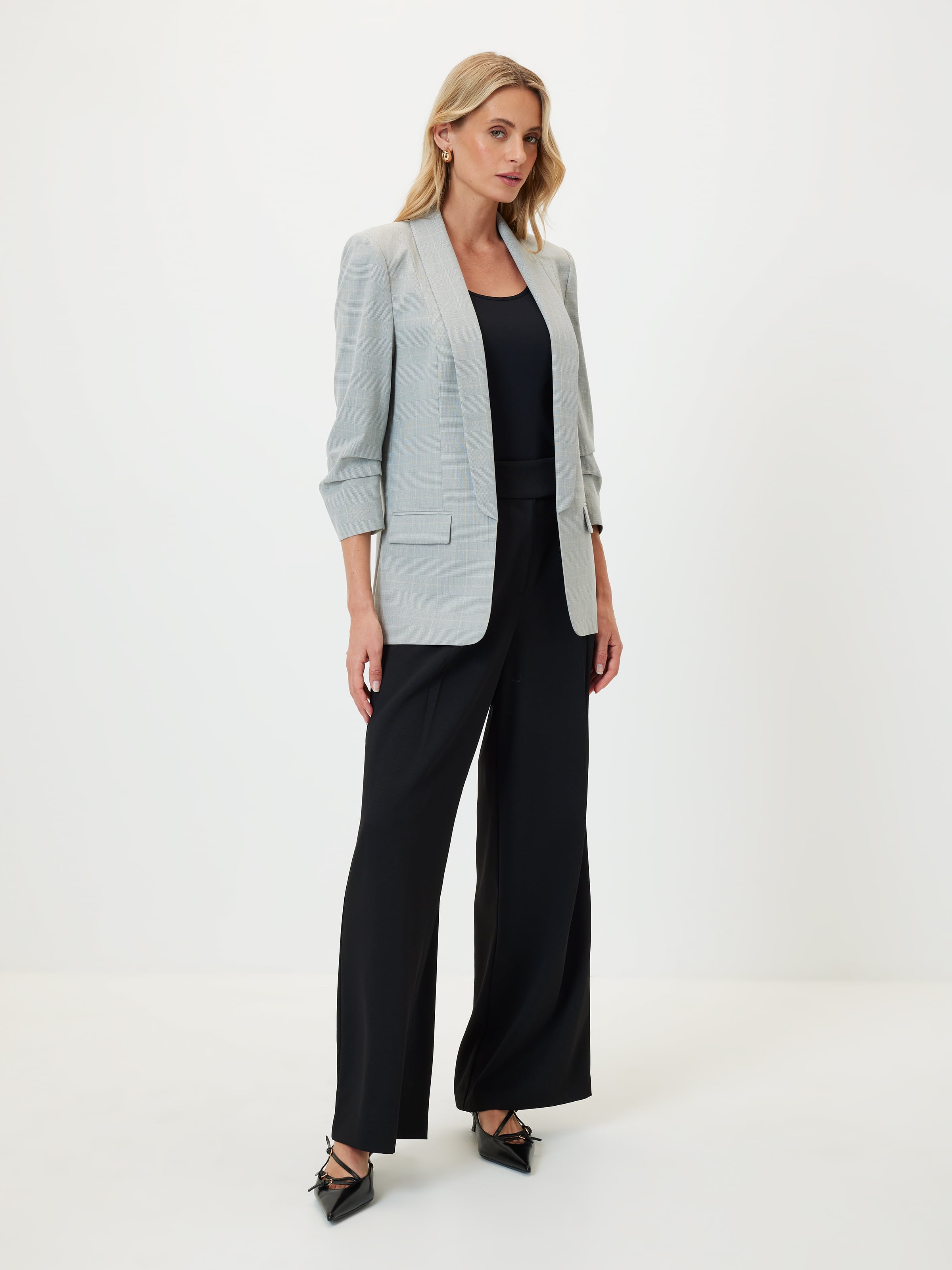 Mi Amour Check Blazer