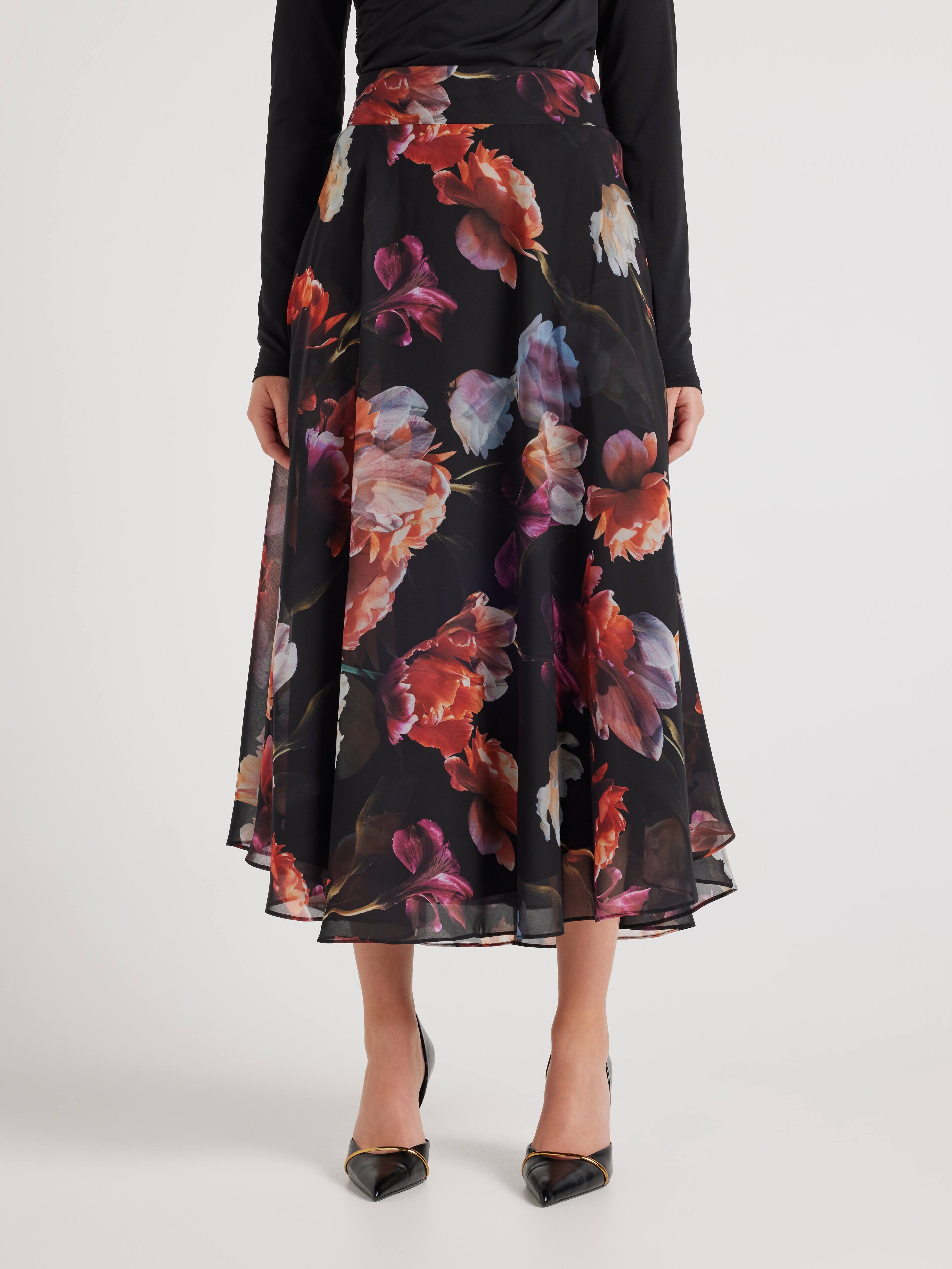 Future Floral Midi Skirt