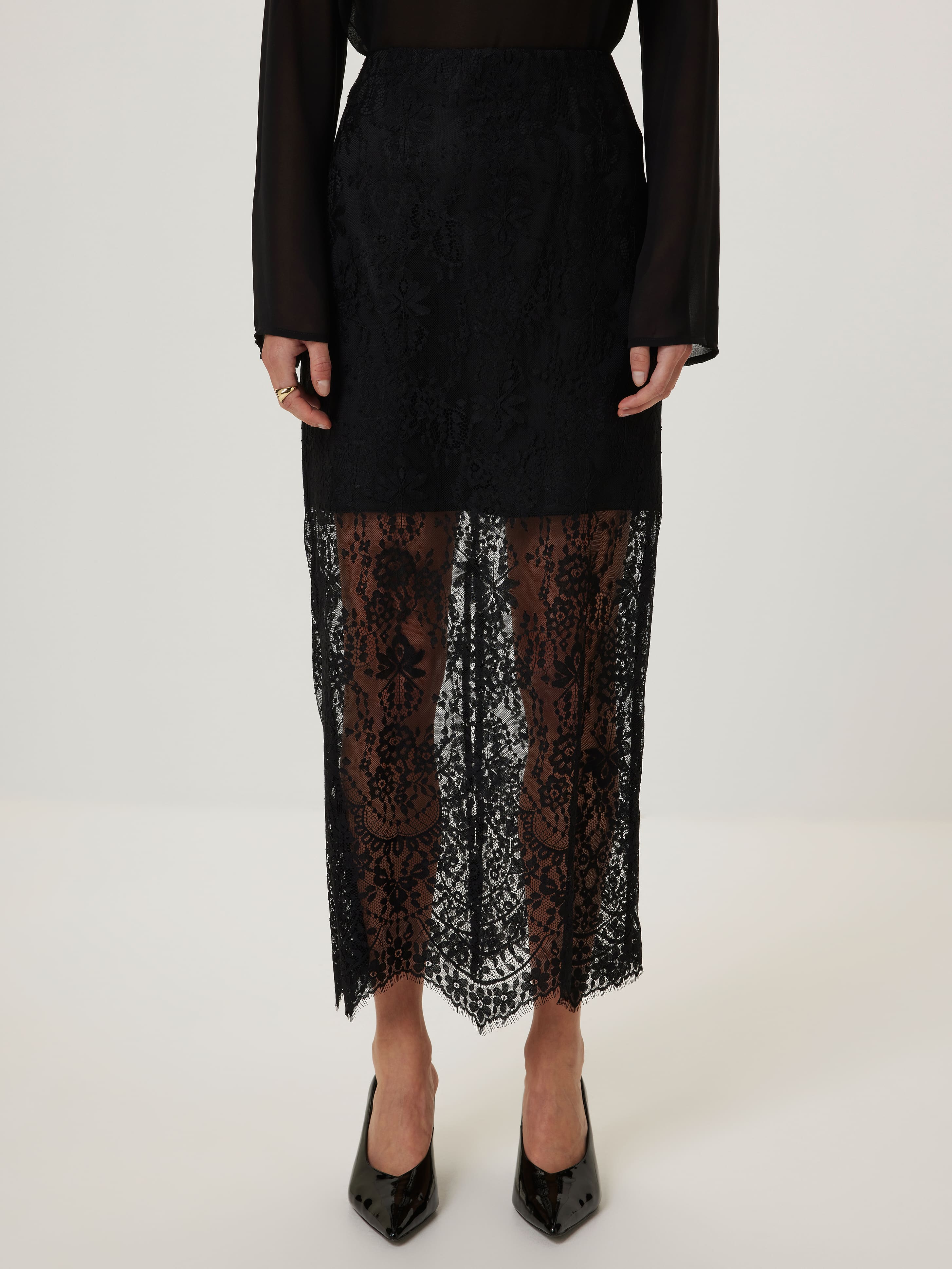 Lovefool Lace Pencil Skirt