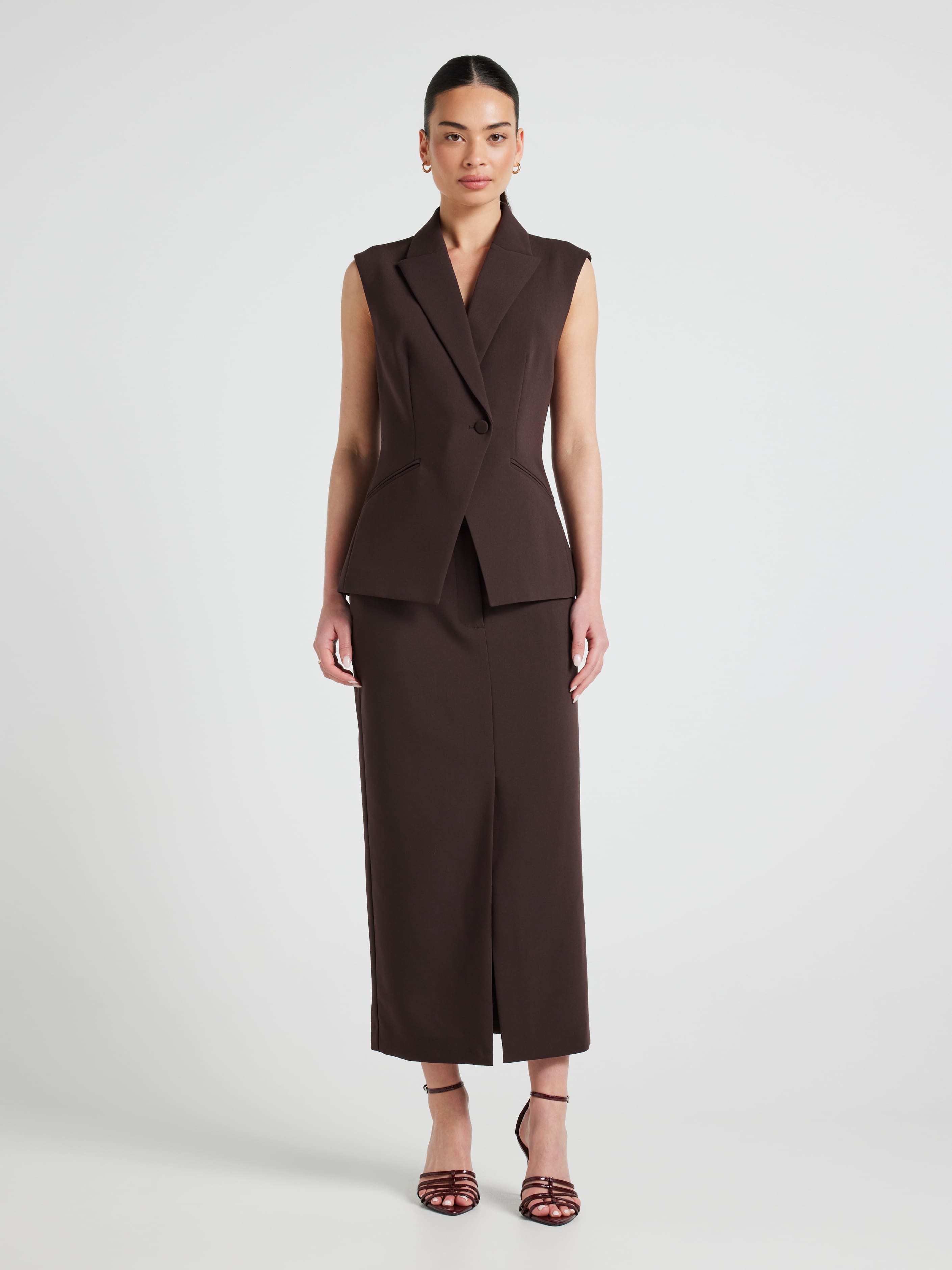Power Meets Play Midi Skirt