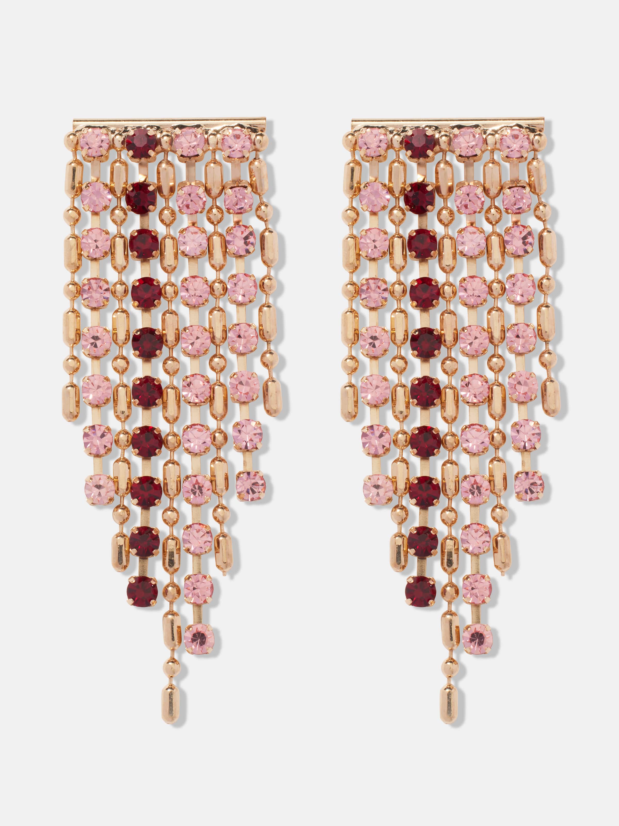 Cleo Crystal Tassel Earrings