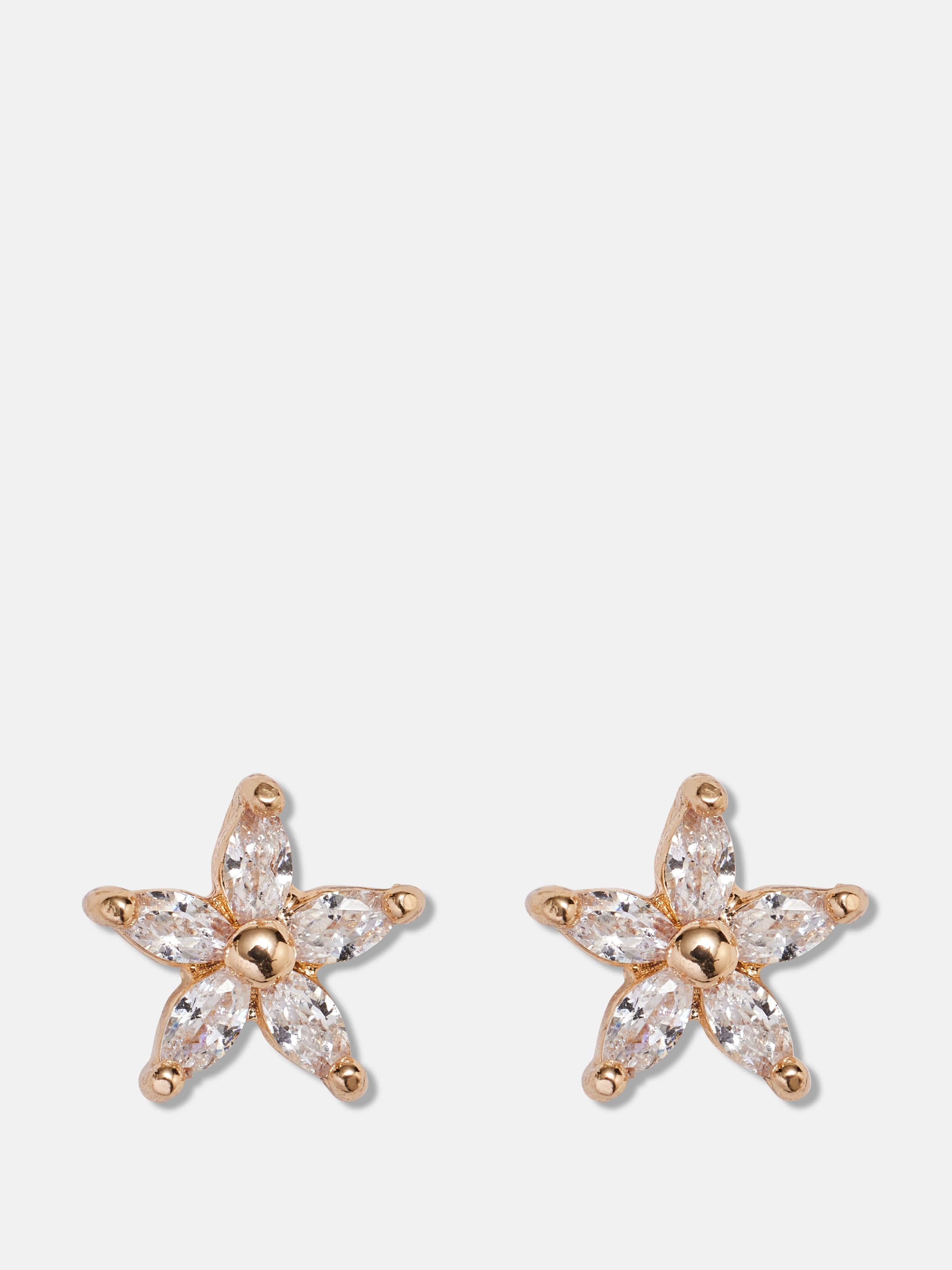 Crystal Flower Studs
