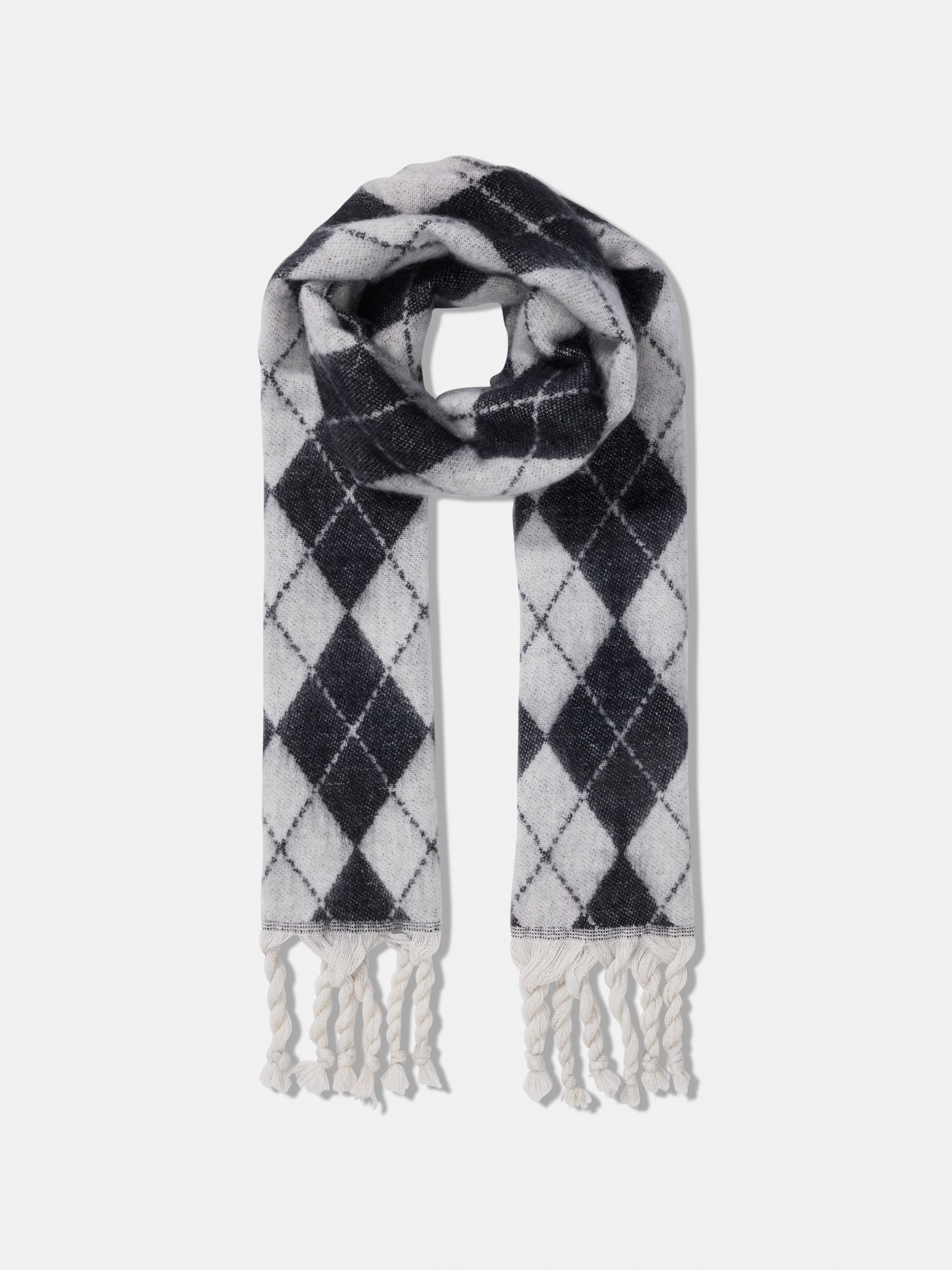 Abbey Argyle Brushed Scarf