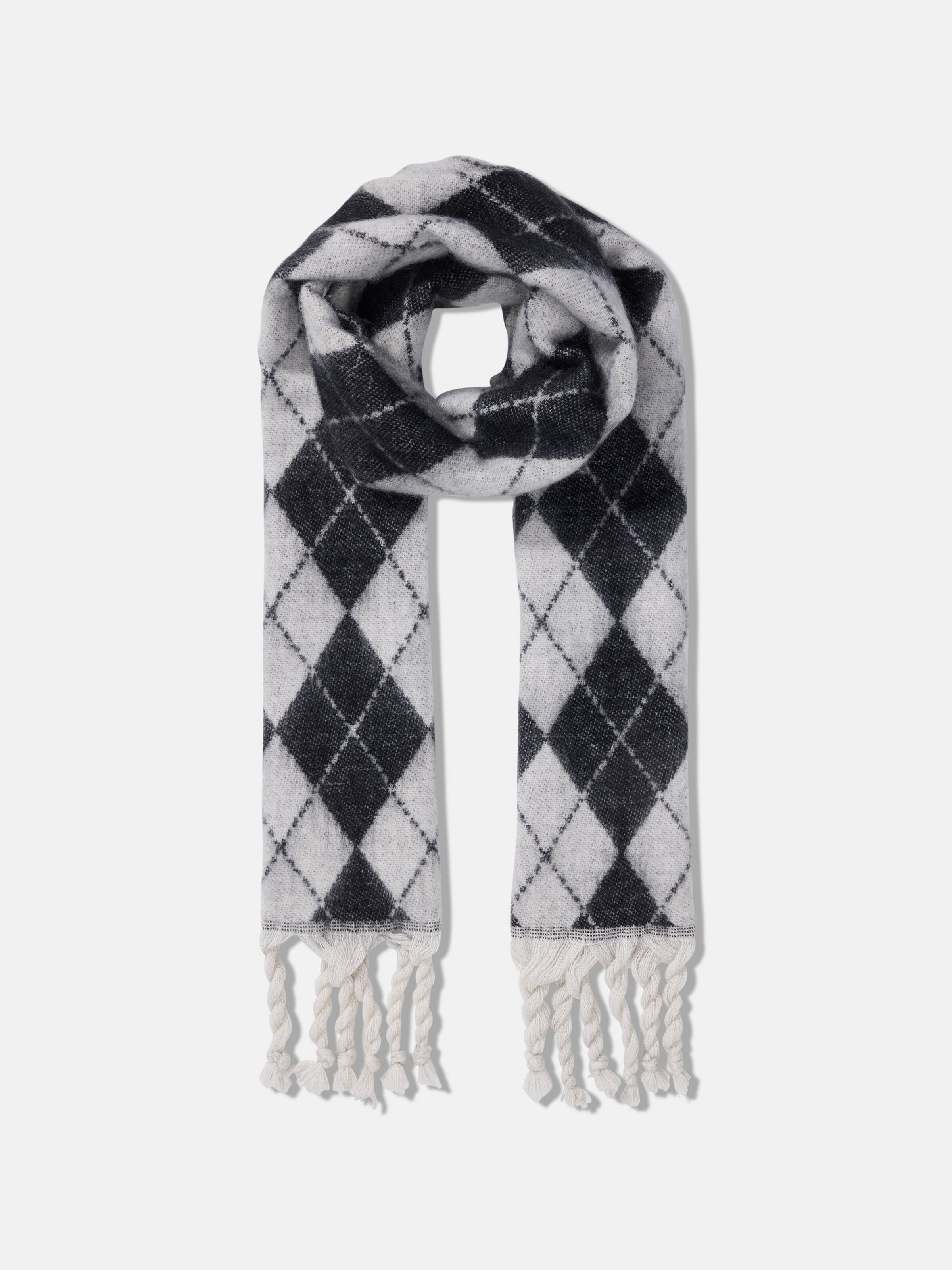 Abbey Argyle Brushed Scarf