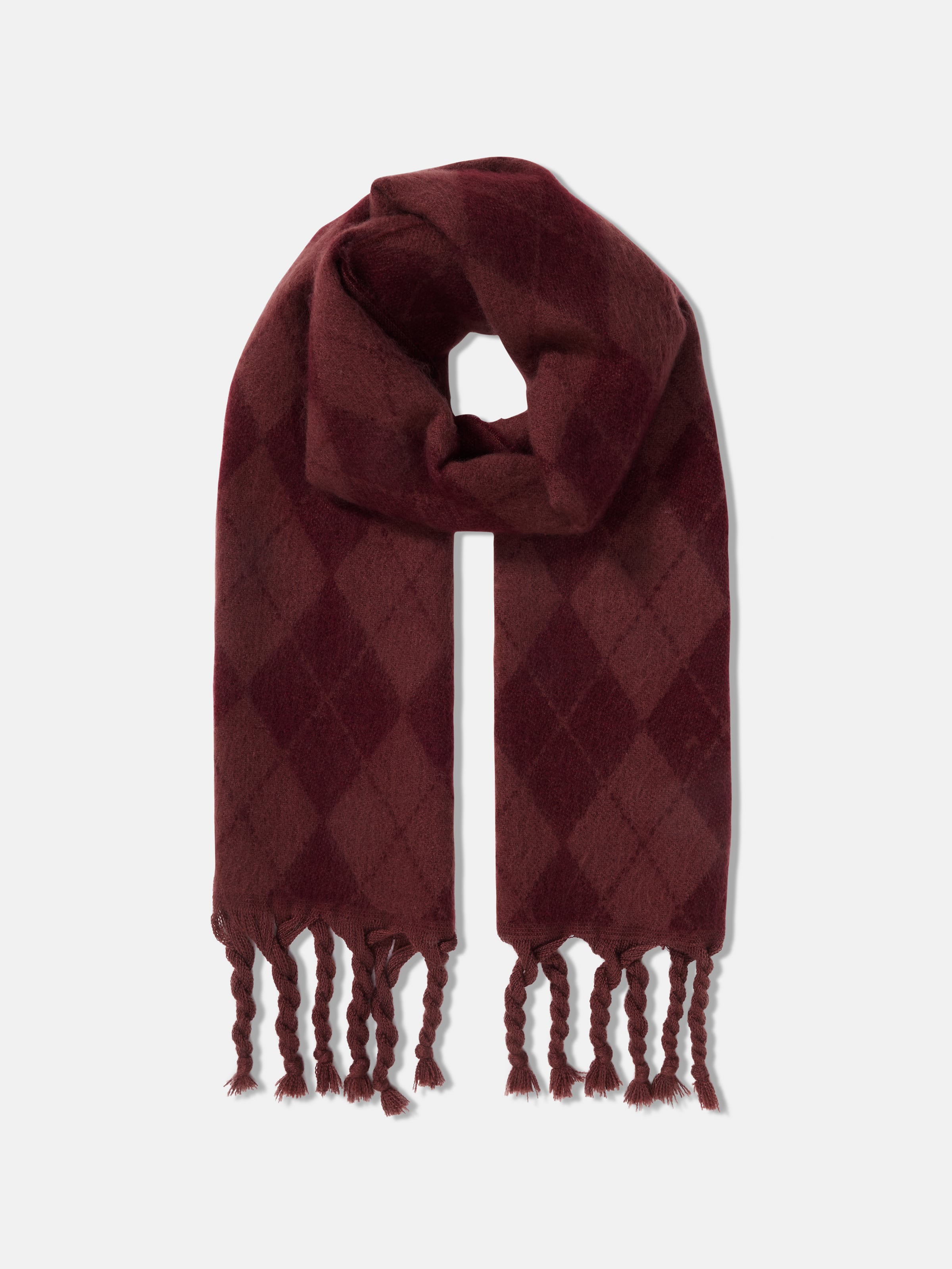 Abbey Argyle Brushed Scarf