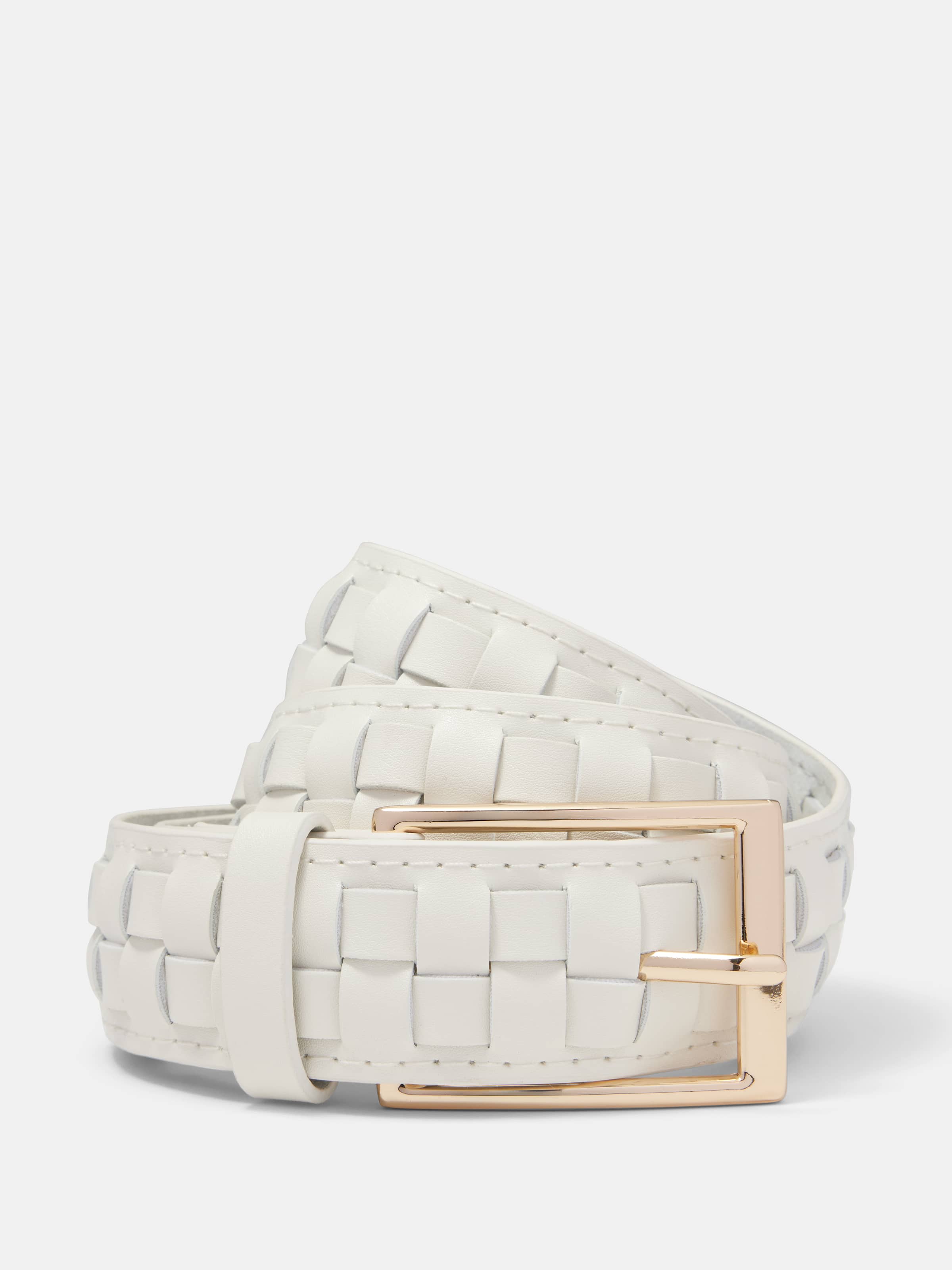 Lianna Woven Square Buckle Belt