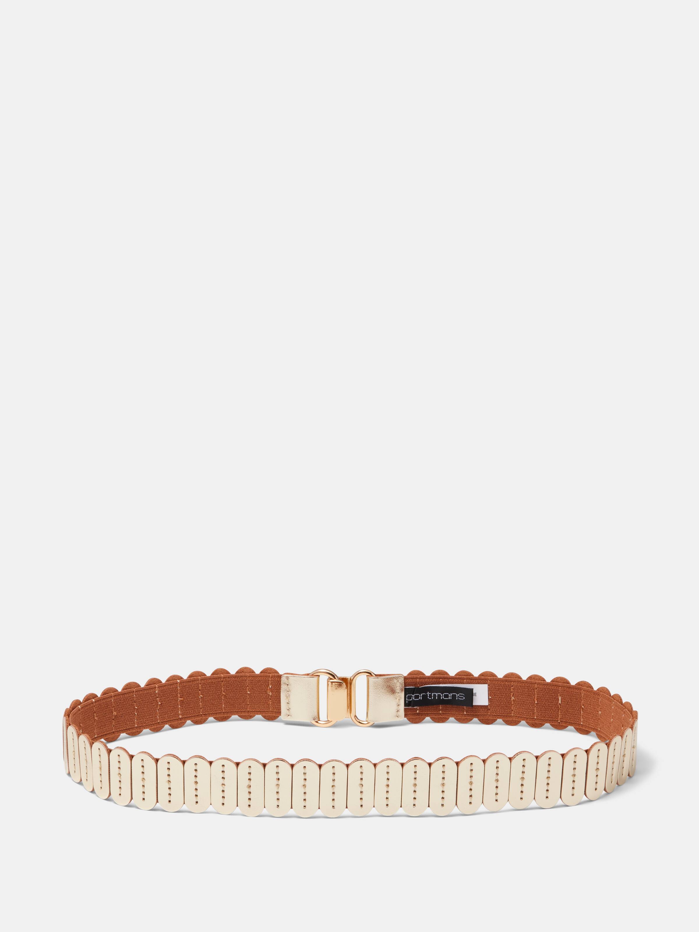 Pia Metallic Stretch Belt