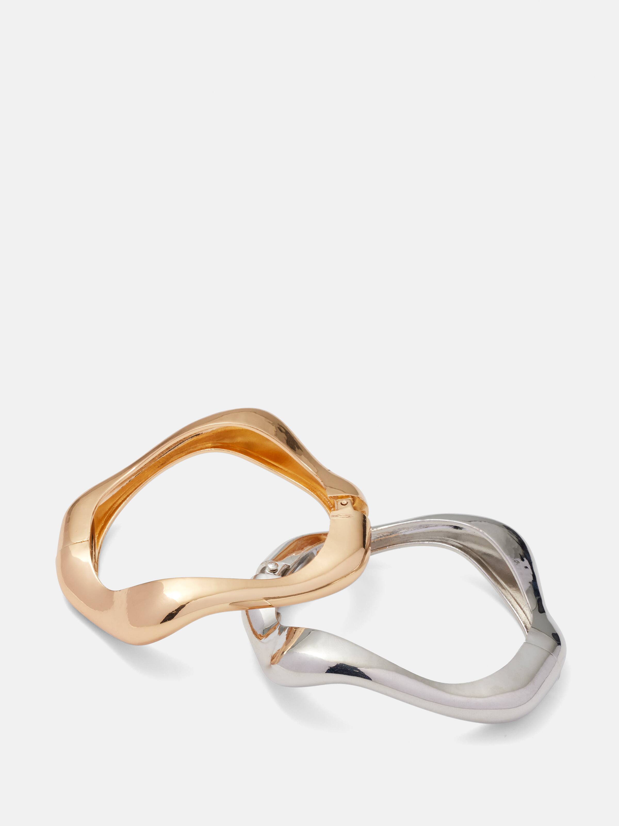 Abstract Bangle 2 Pack