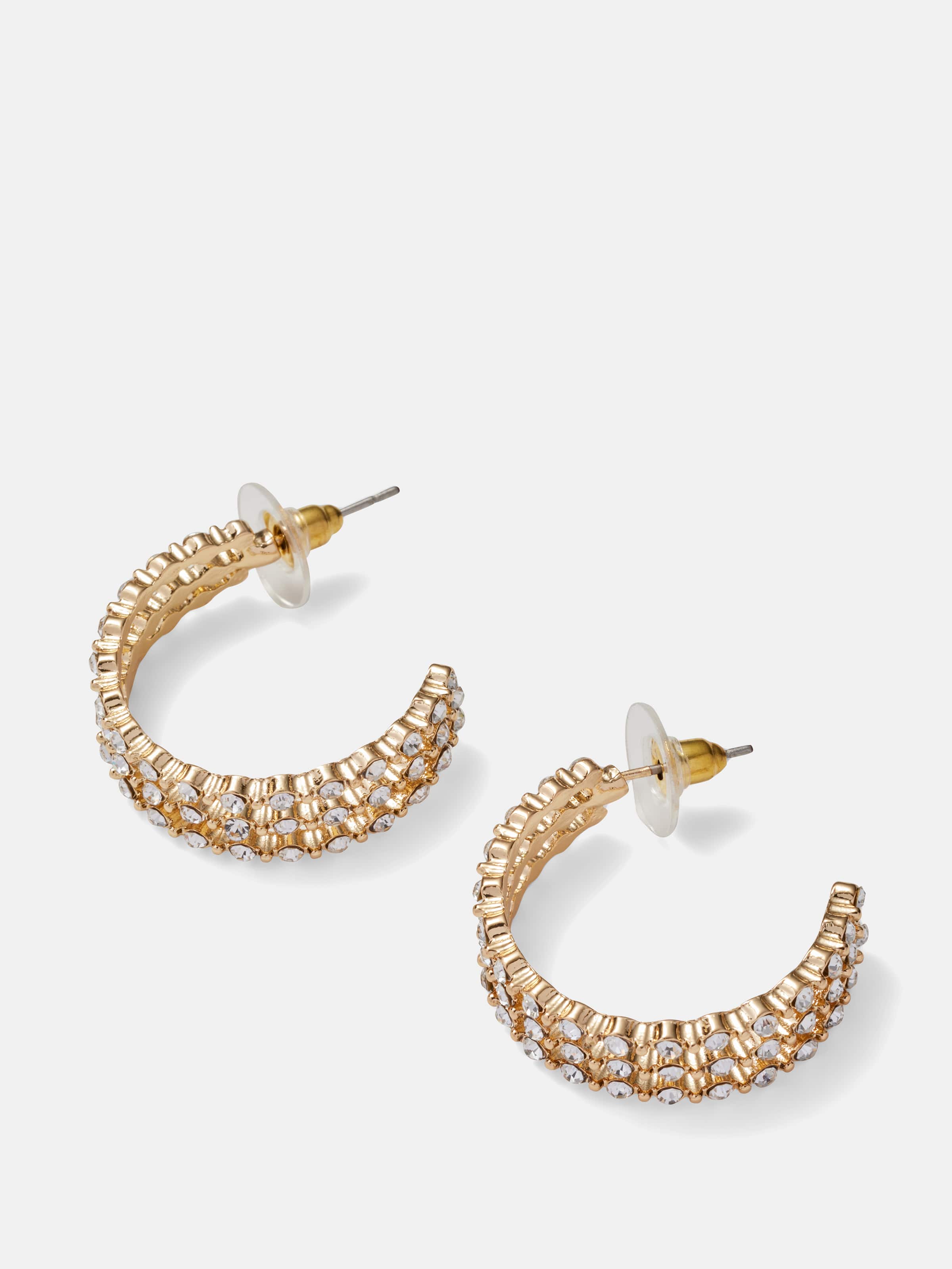 Kiki Statement Diamante Hoop