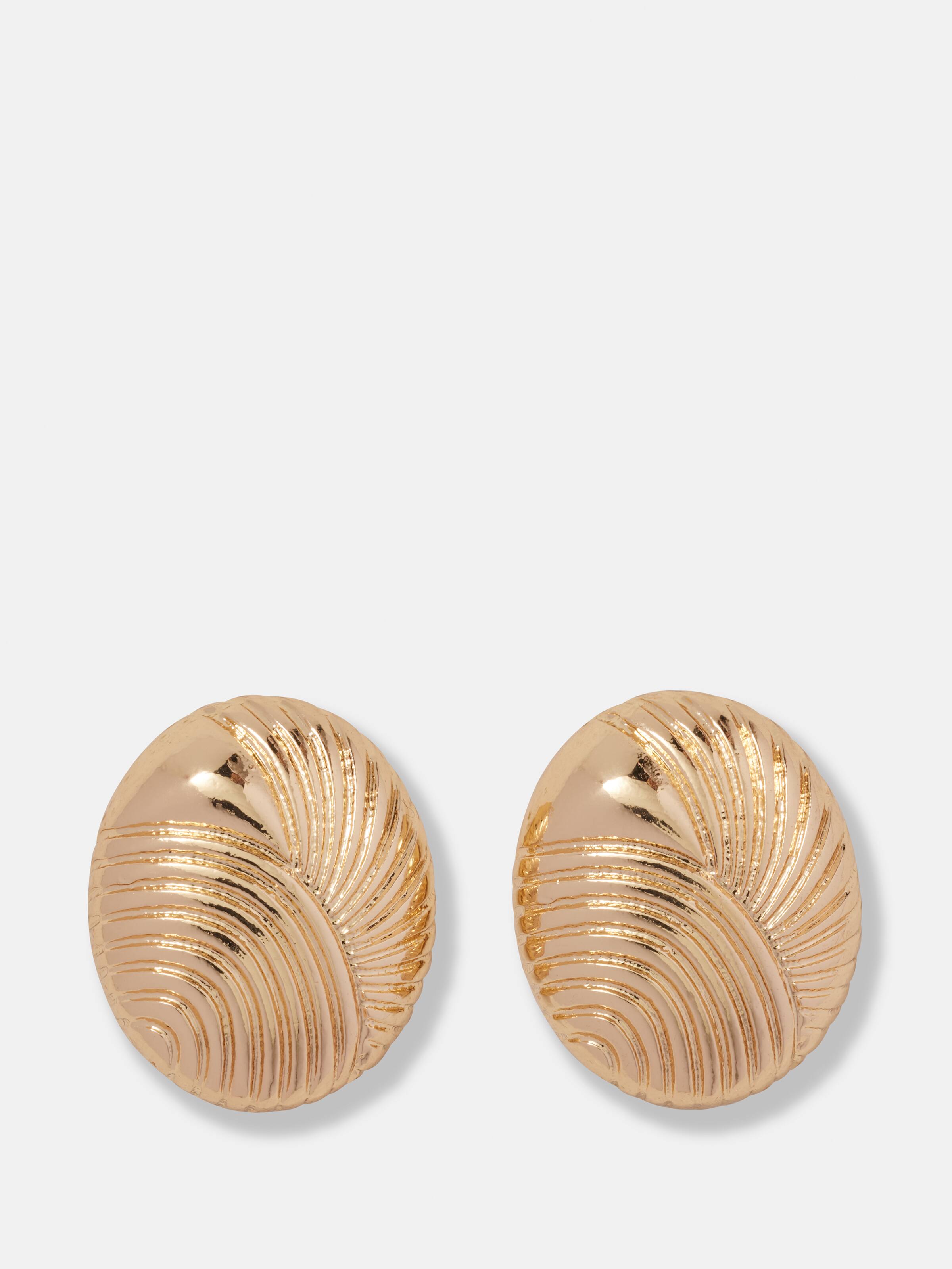 Clara Oval Stud Earrings