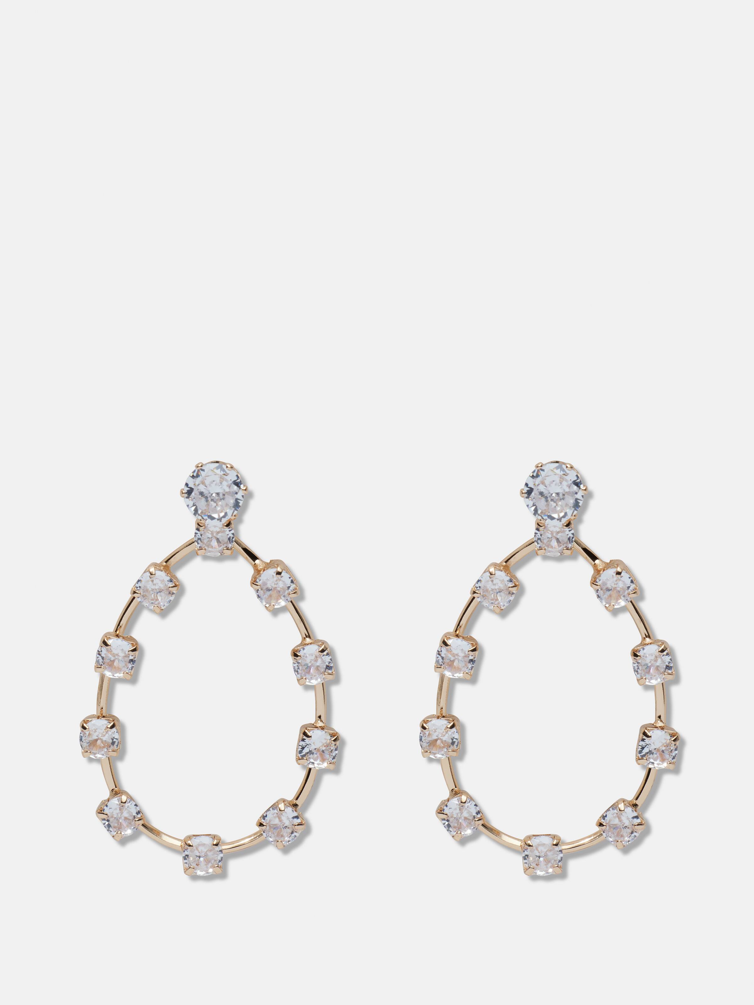 Diamante Statement Hoop Earring