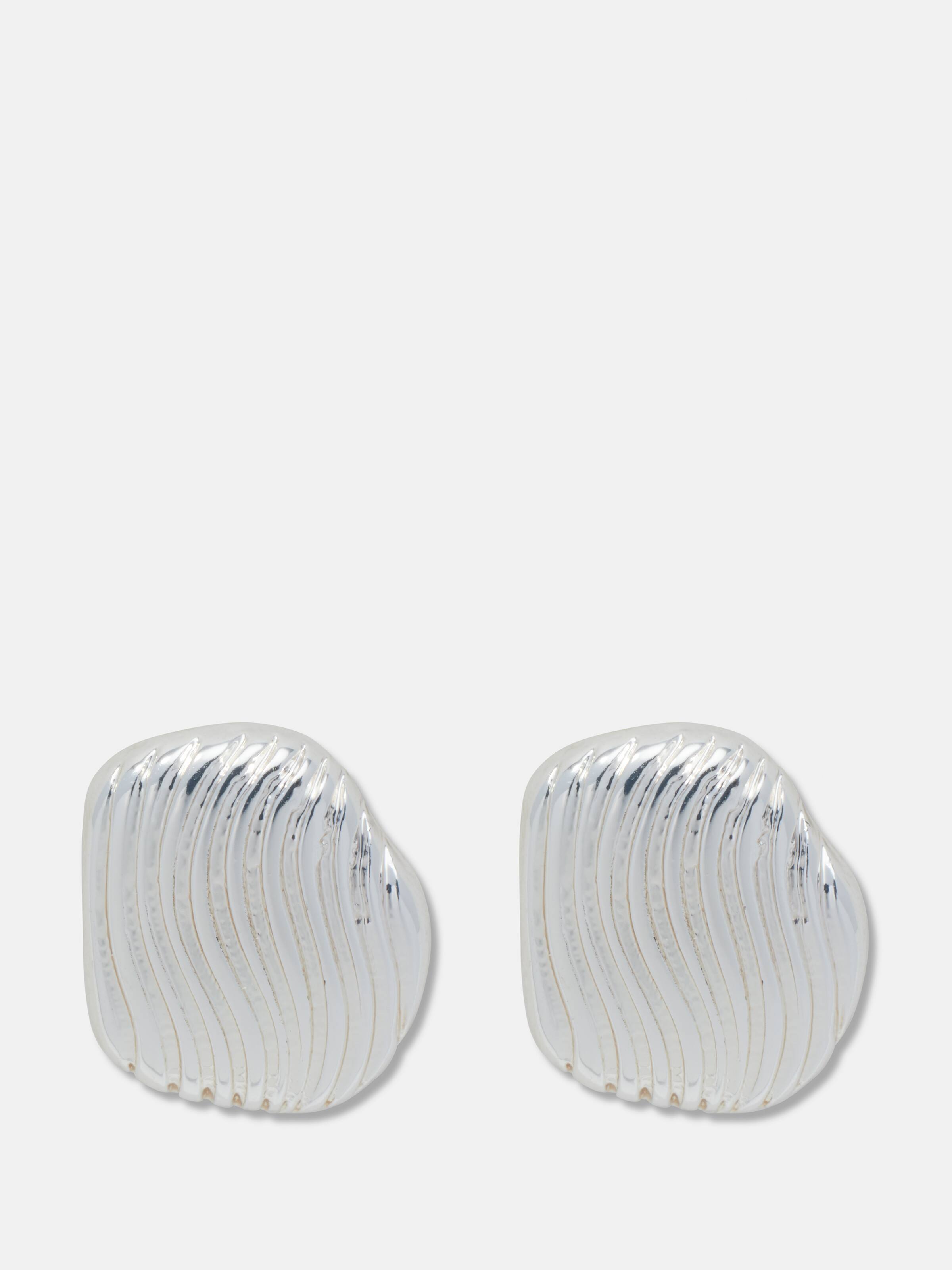 Mini Abstract Wave Stud Earrings
