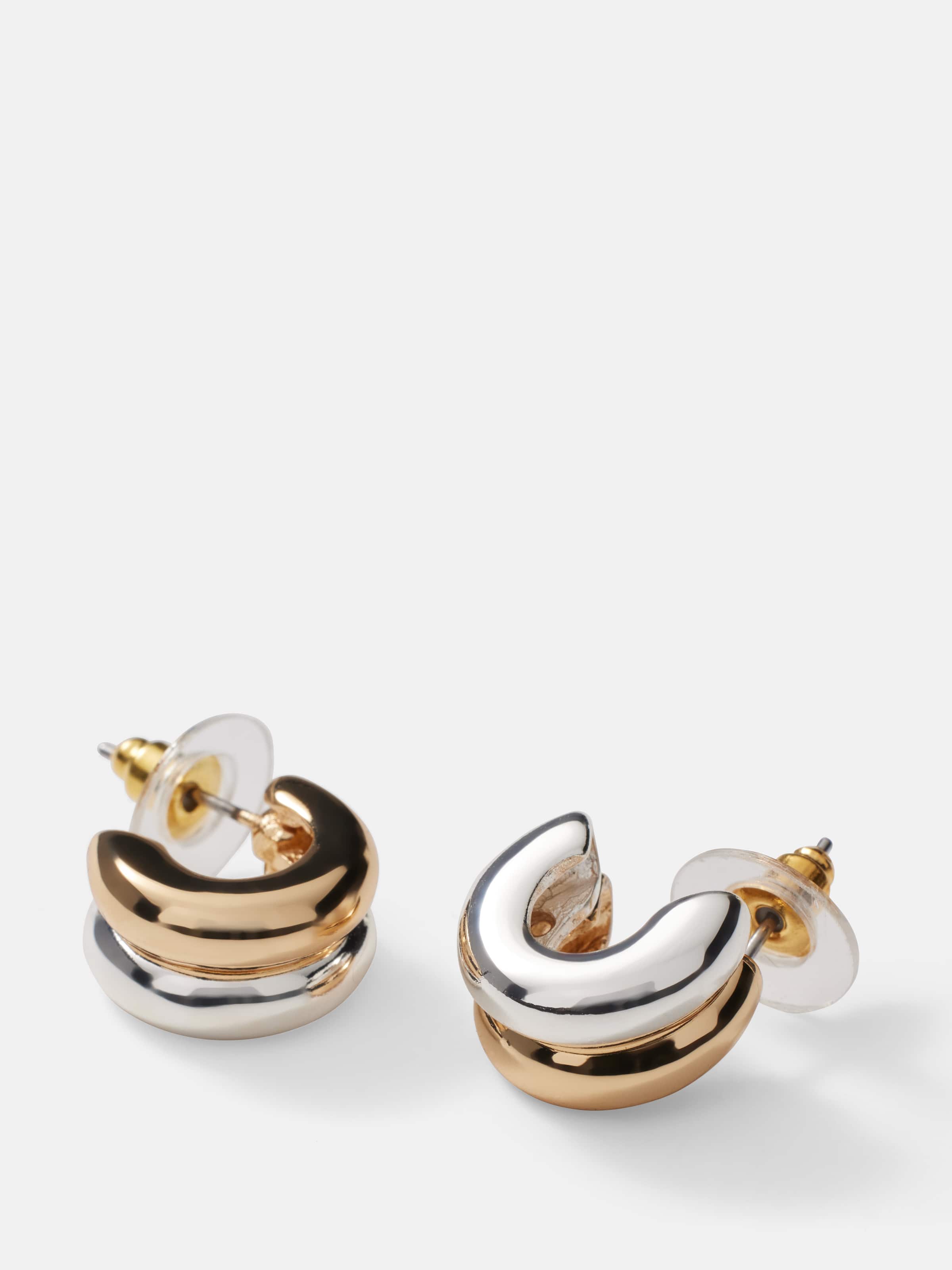 Two Tone Front Facing Mini Hoop