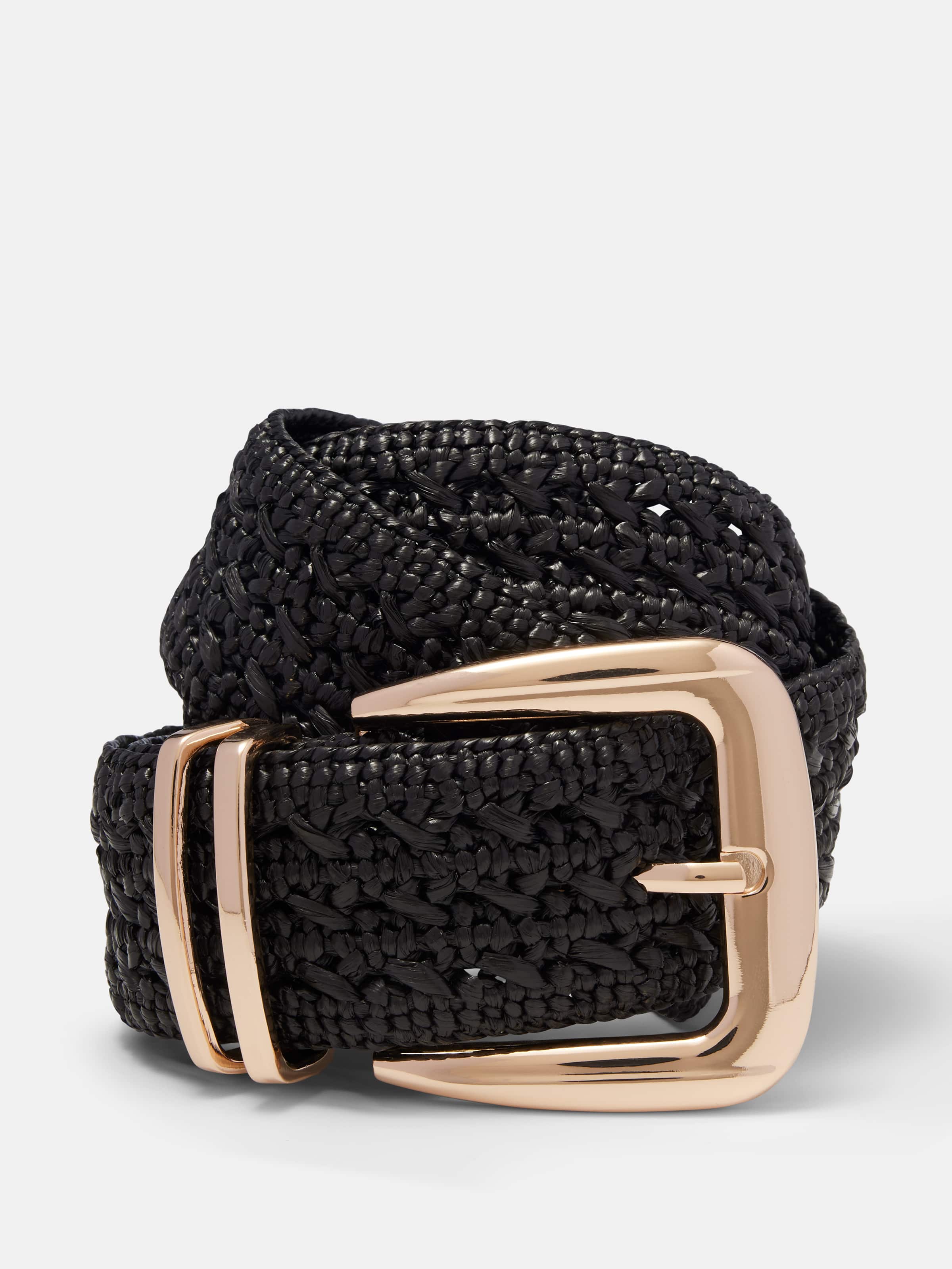 Woven Square Buckle Belt