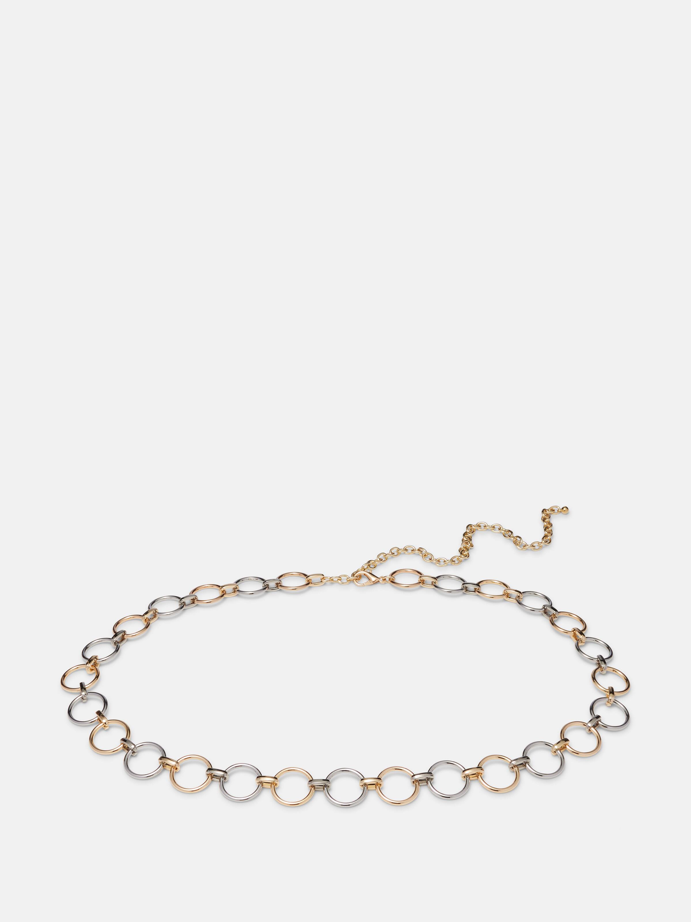 Amelia Two Tone Metal Ring Belt