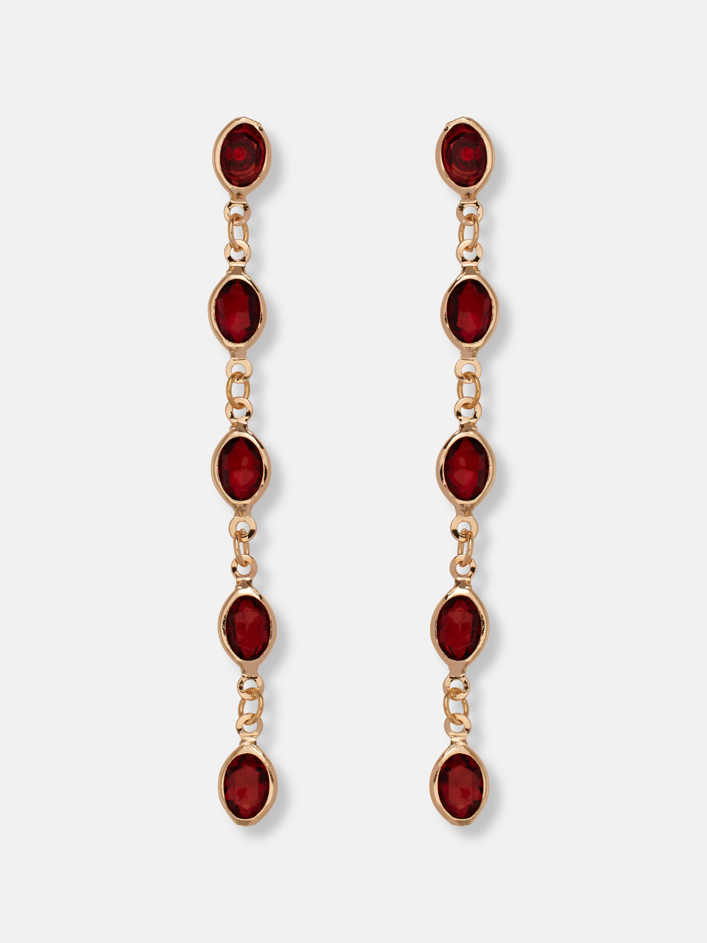 Rach Multi Drop Diamante Earrings