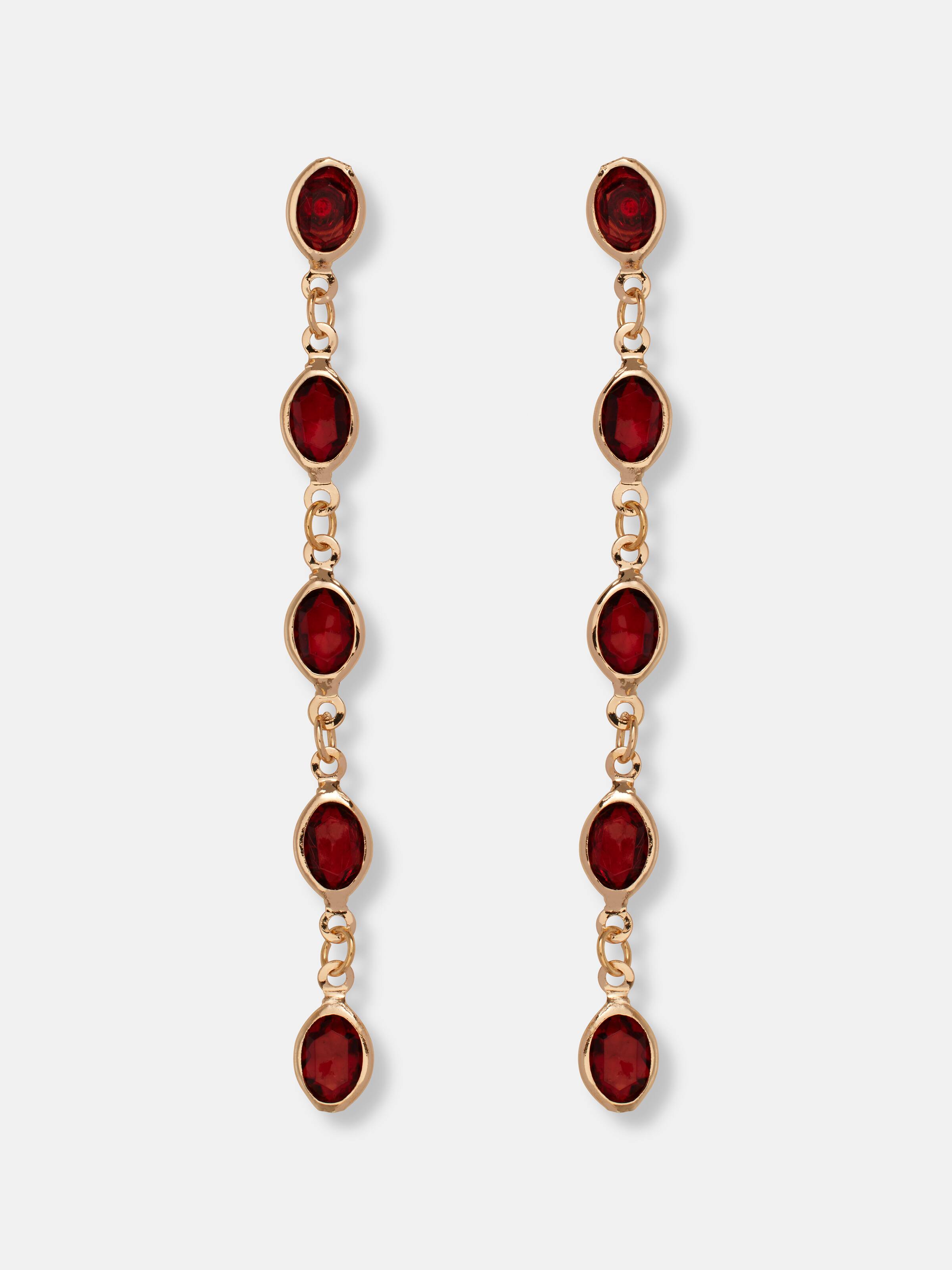 Rach Multi Drop Diamante Earrings