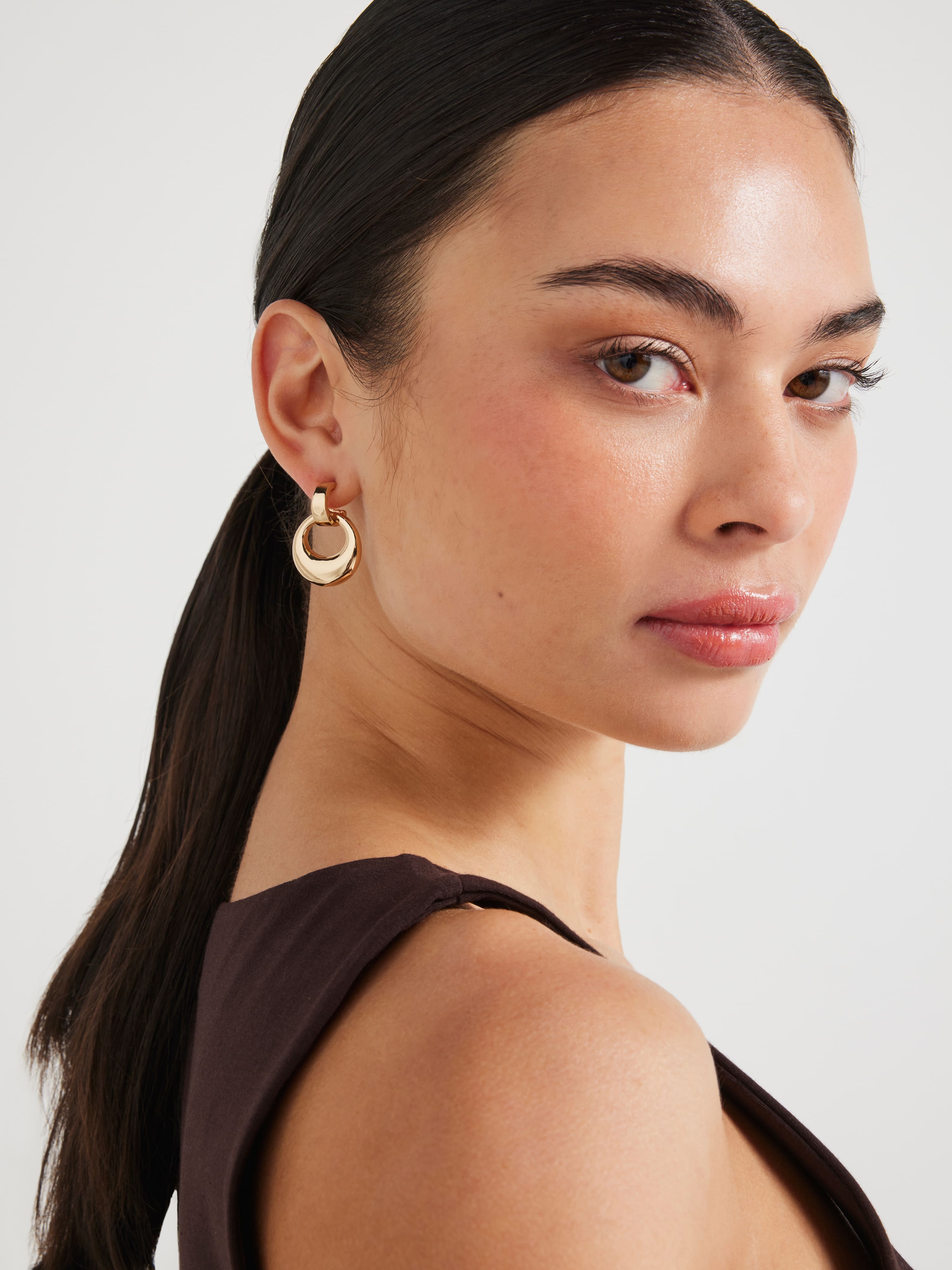 Kate Front Facing Hoop Earring