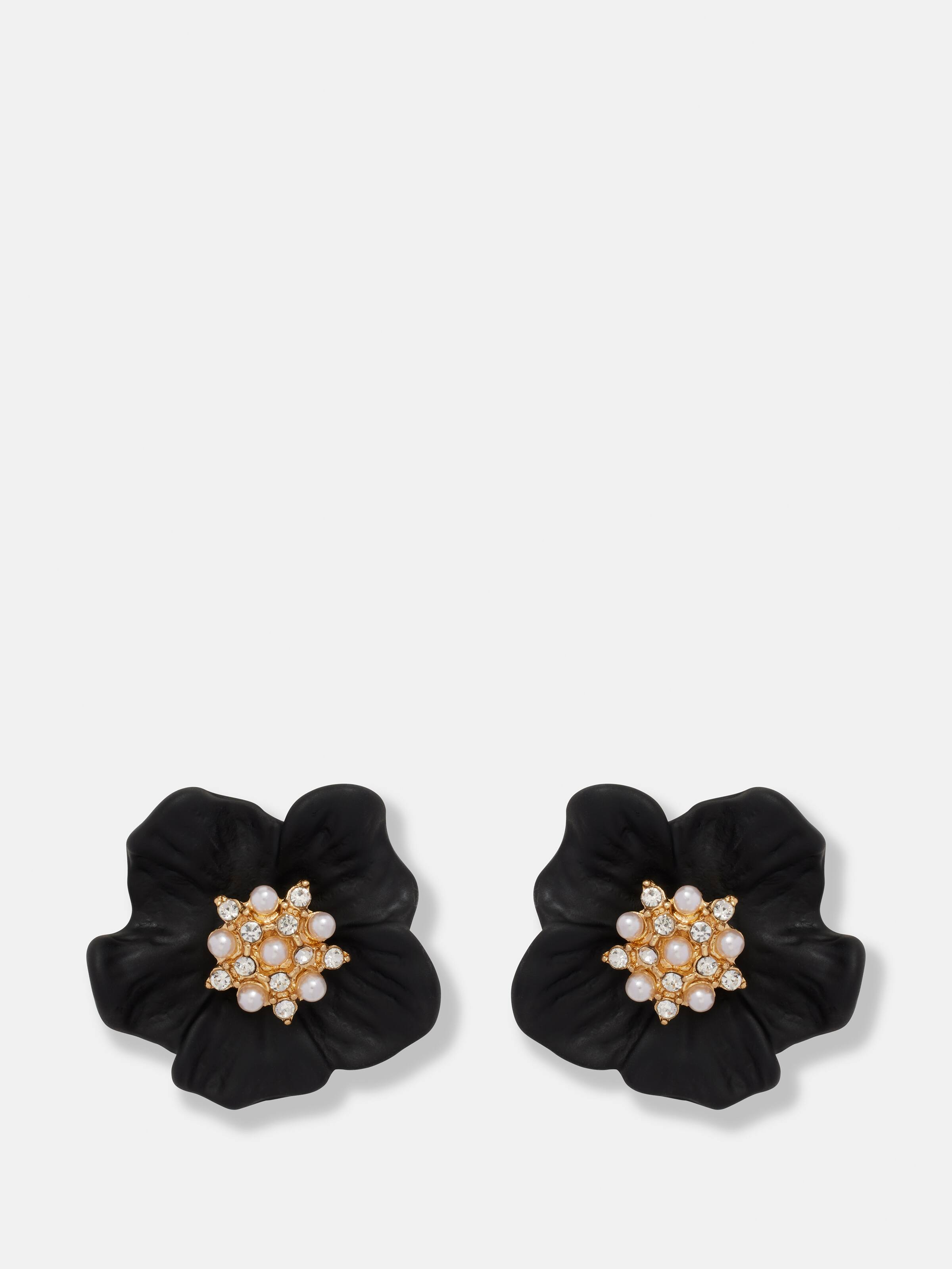 Katrina Pearl Floral Stud