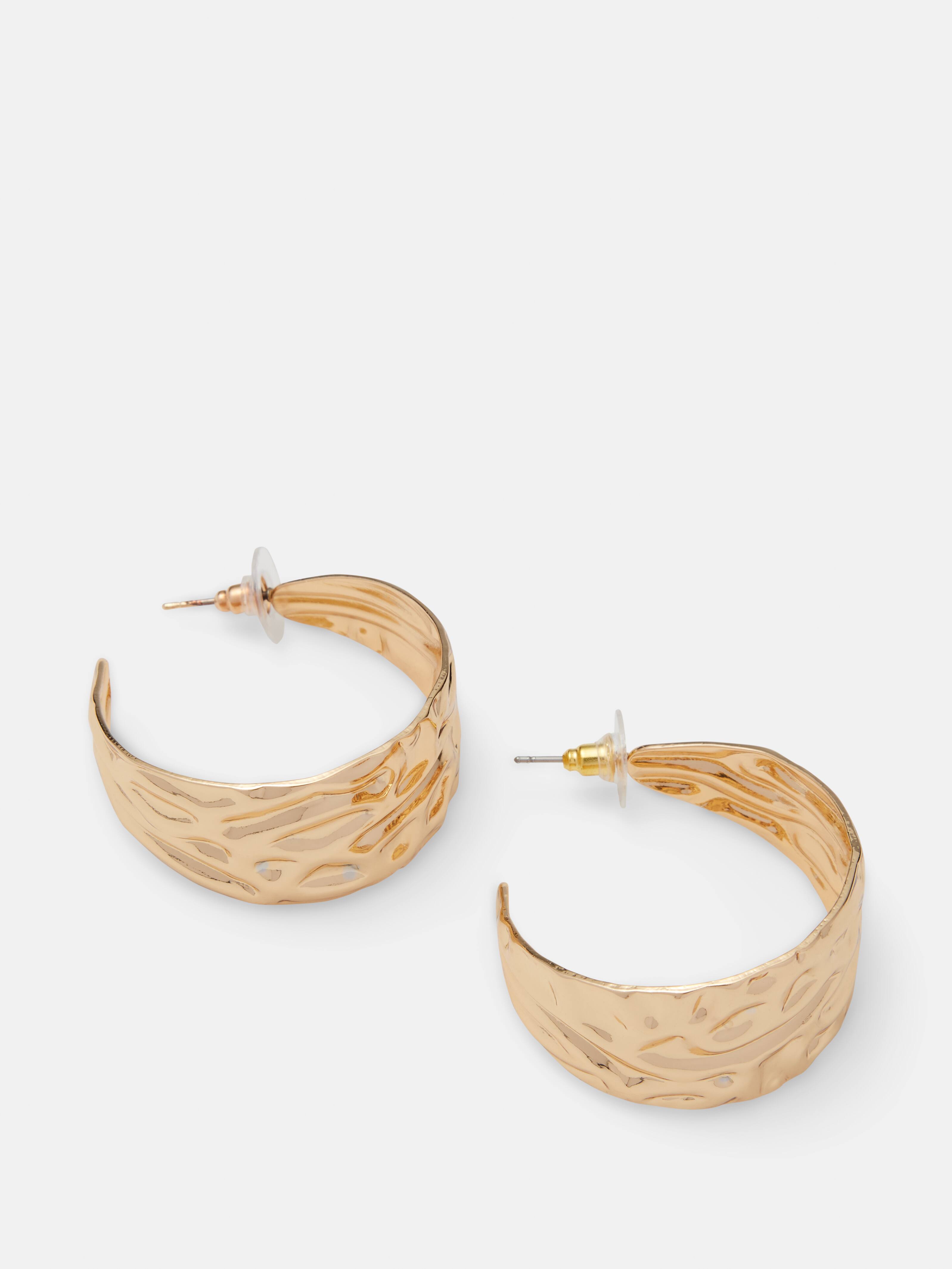 Elsie Statement Hammered Hoop