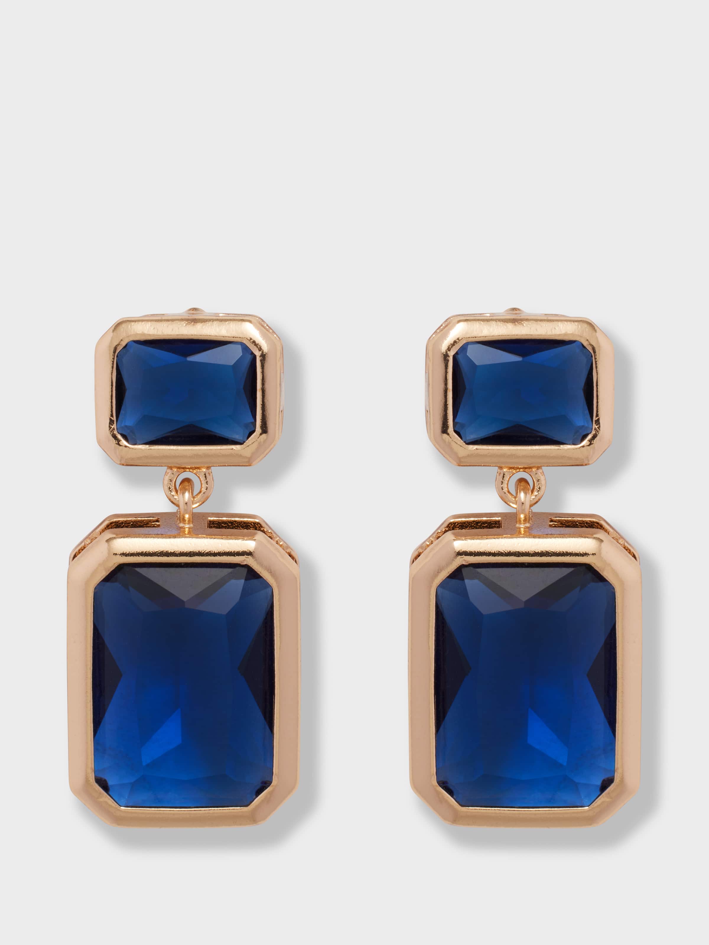 Cleo Baguette Cut Diamante Earrings