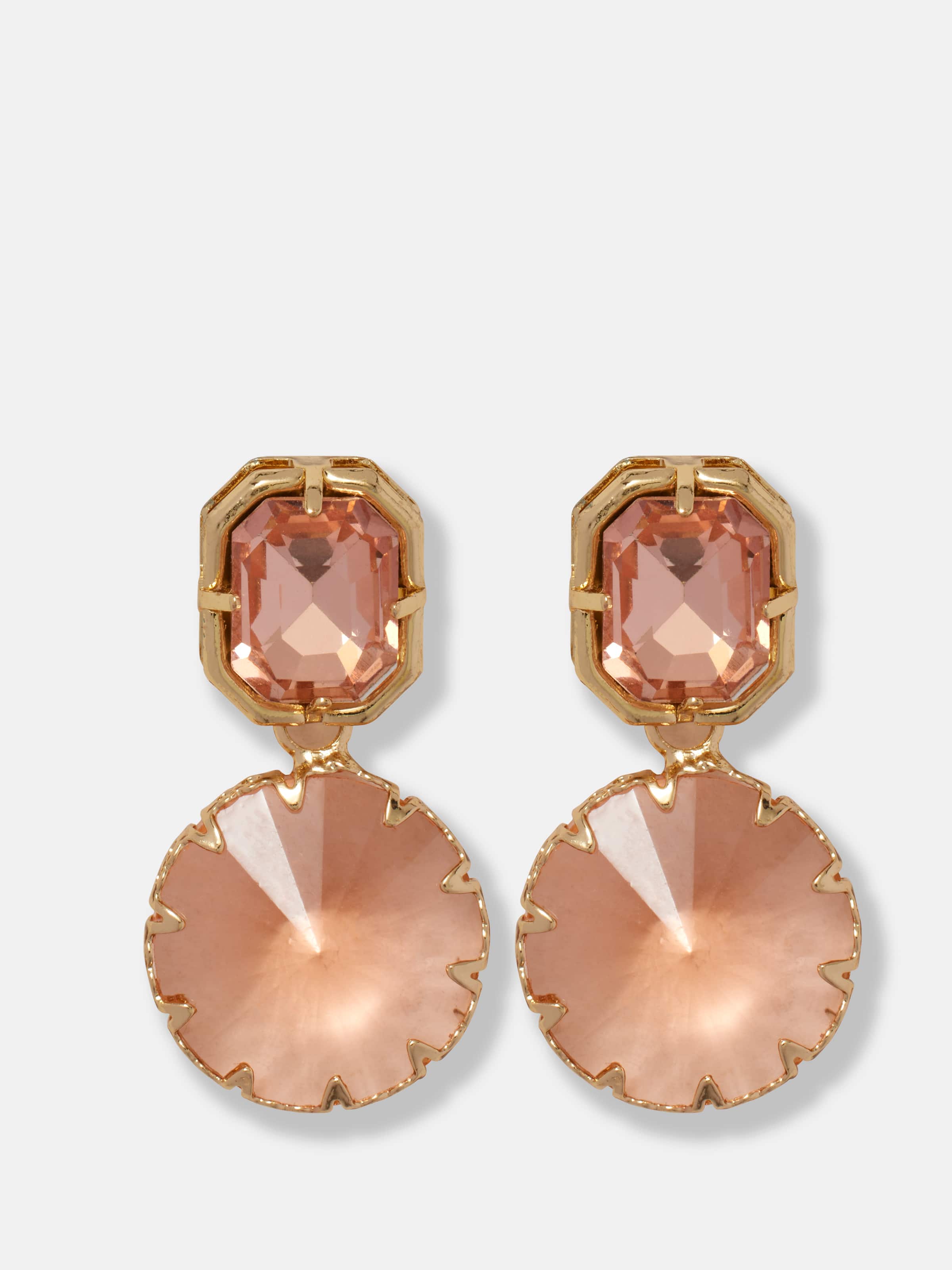 Charlotte Double Drop Jewelled Earrings