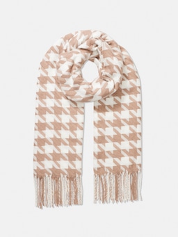 Thea Large Houndstooth Scarf