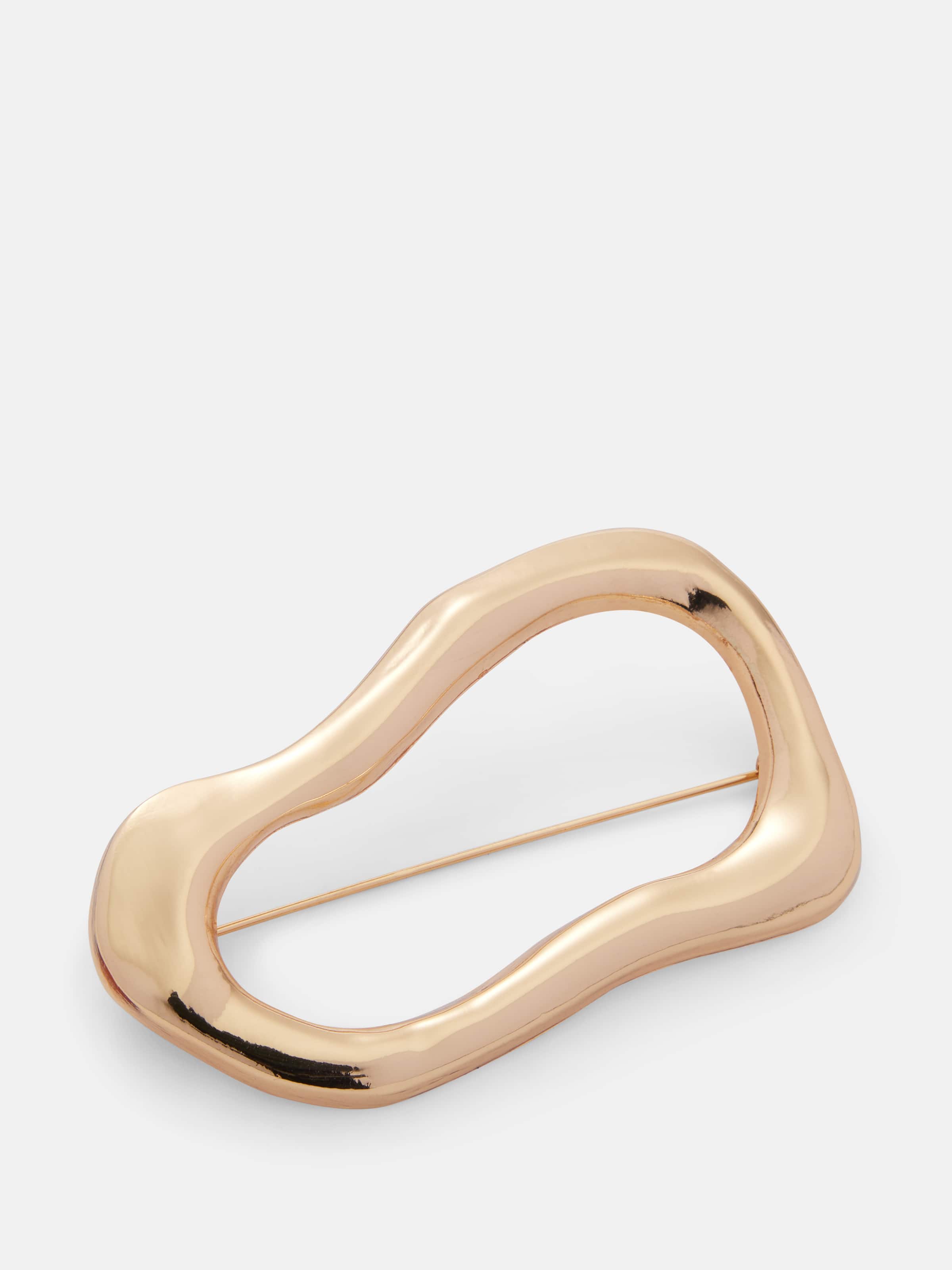 Abstract Oval Brooch