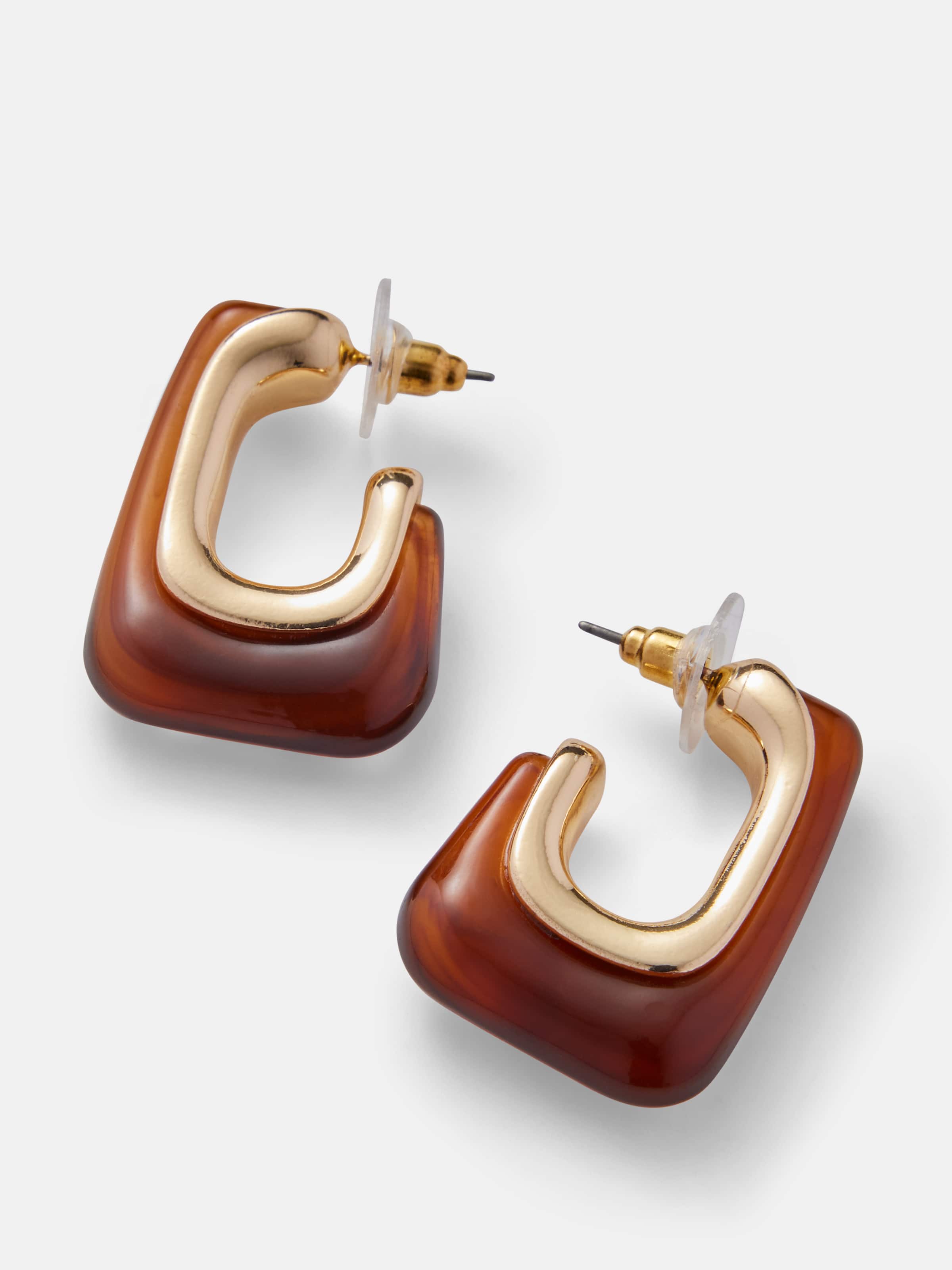 Becca Resin Hoop Earrings