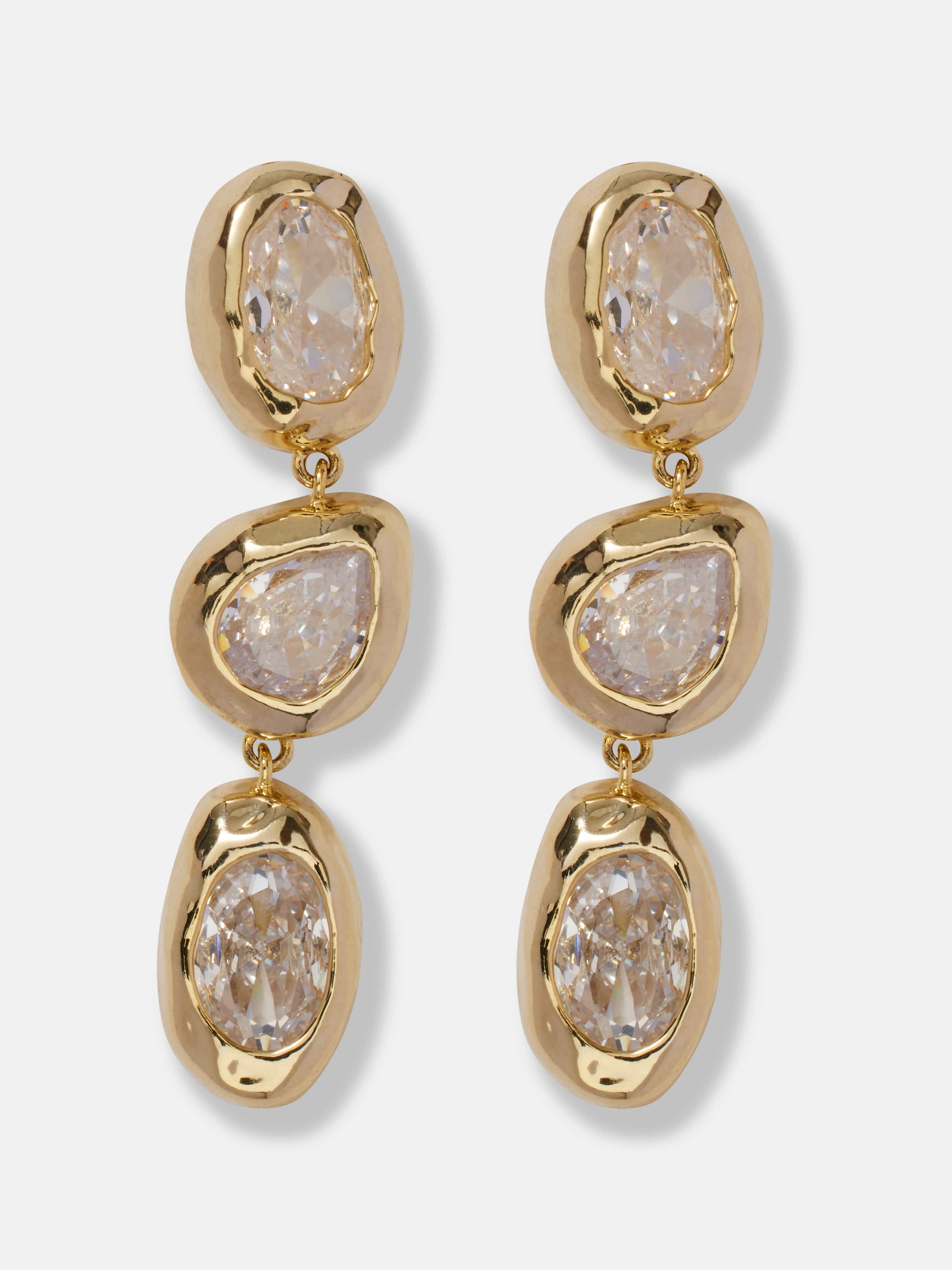 Jenny Abstract Triple Drop Earrings