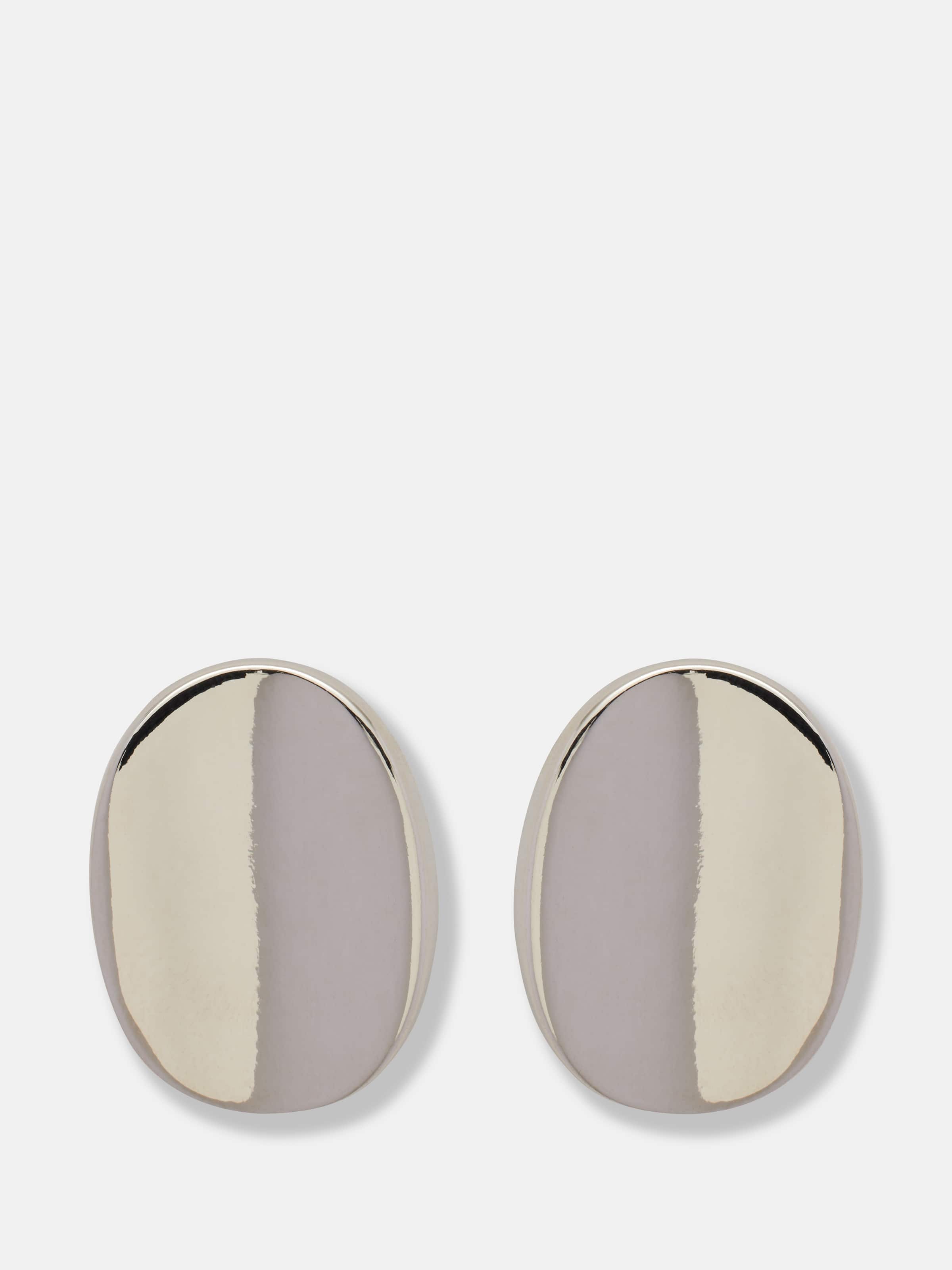 Amy Oval Oversized Stud Earrng