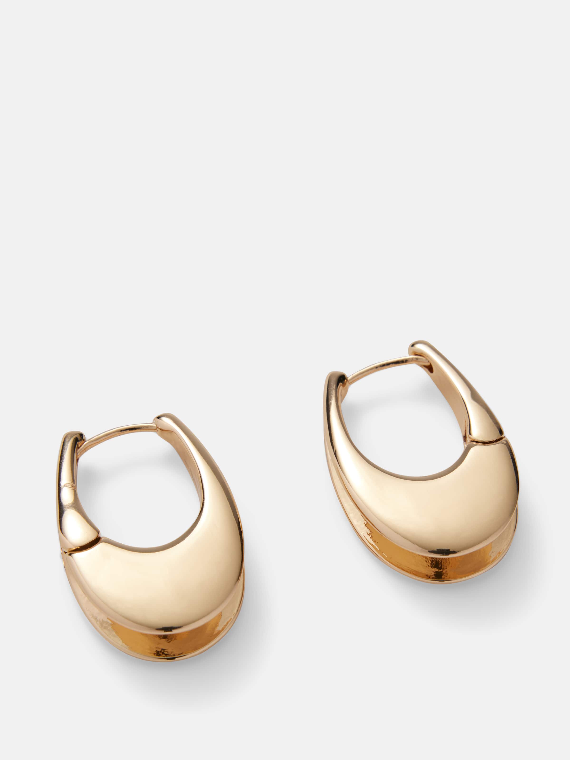 Sarah Oval Hoop Earrings