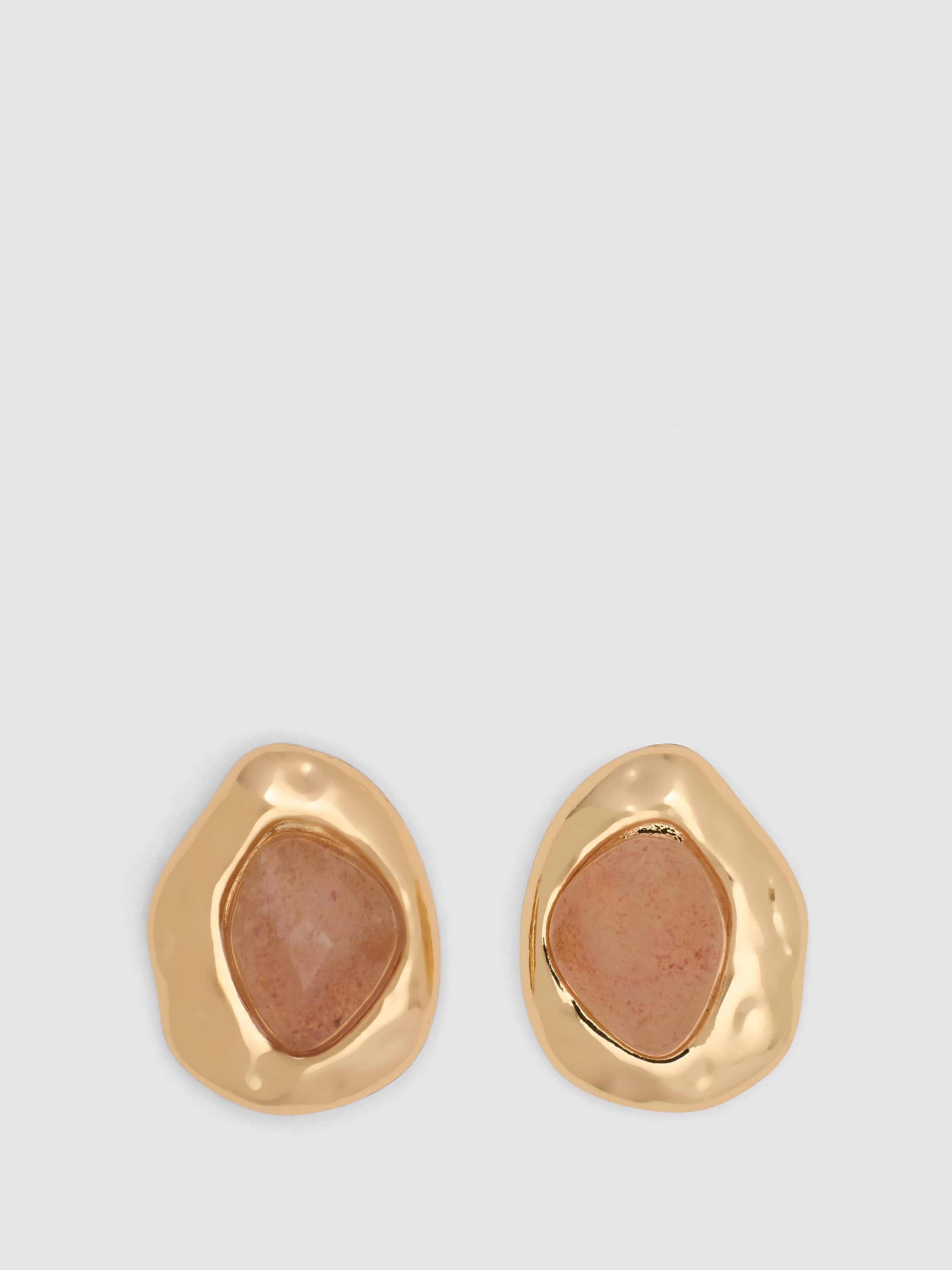Maisie Hammered Stud Earrings