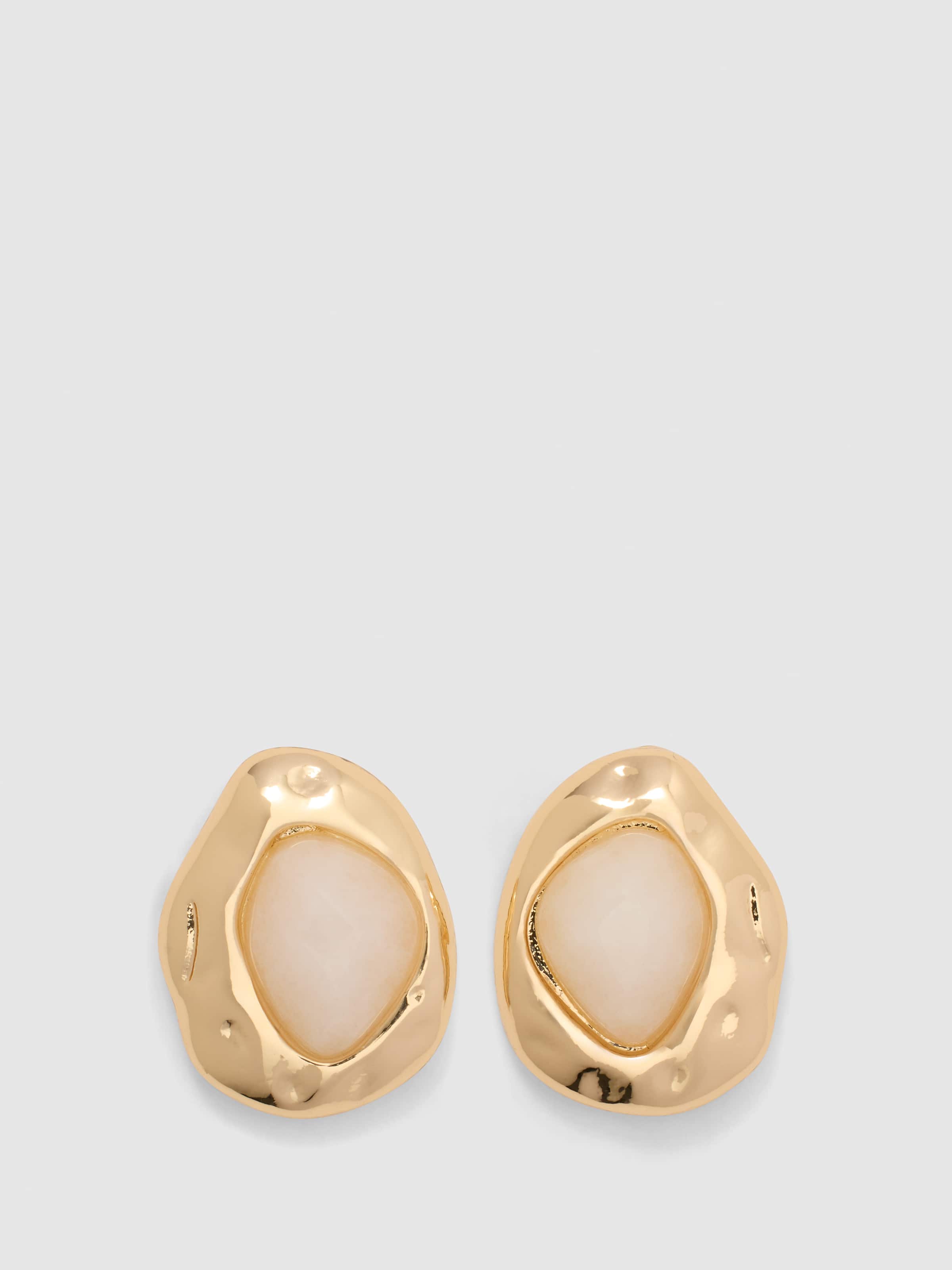 Maisie Hammered Stud Earrings