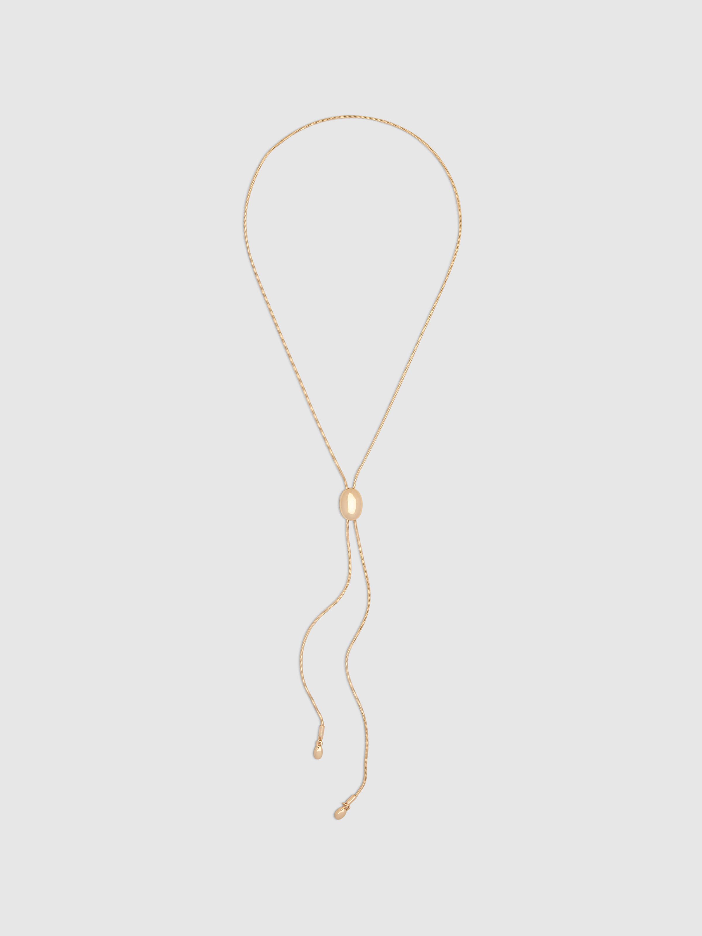 Frankie Pebble Lariat Necklace