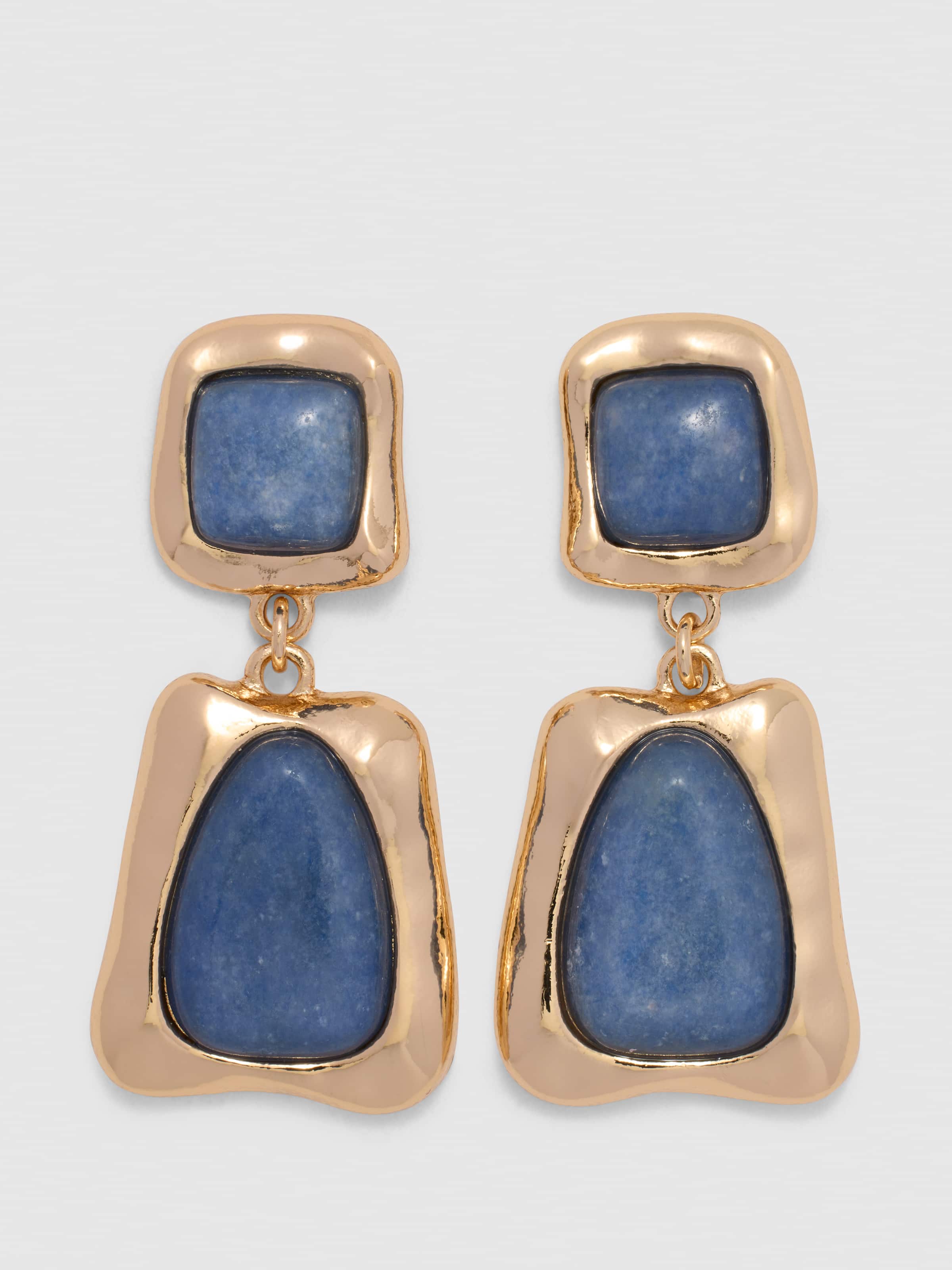 Kayla Abstract Stone Drop Earring