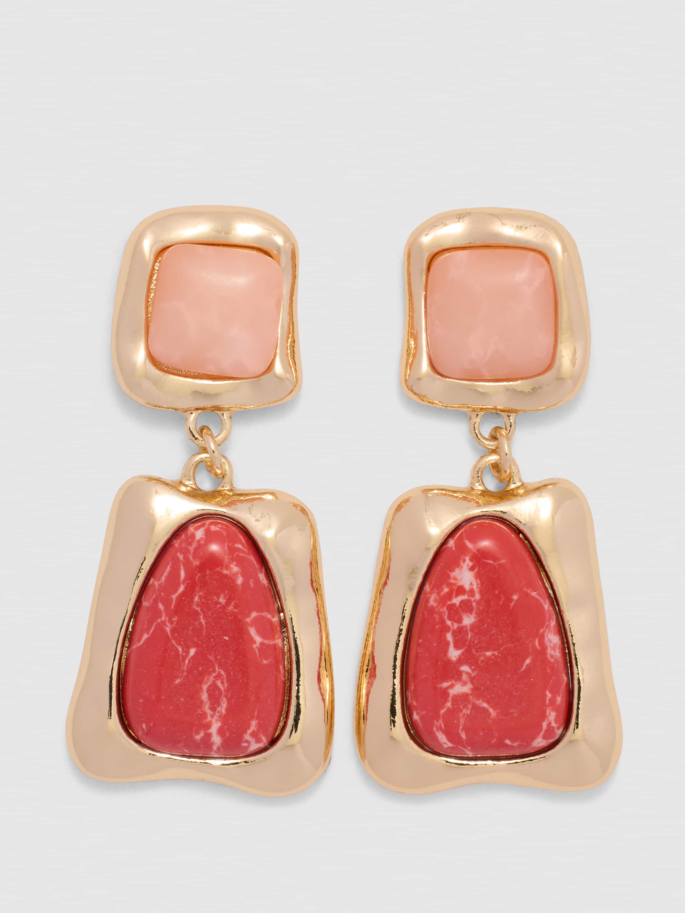 Kayla Abstract Stone Drop Earring
