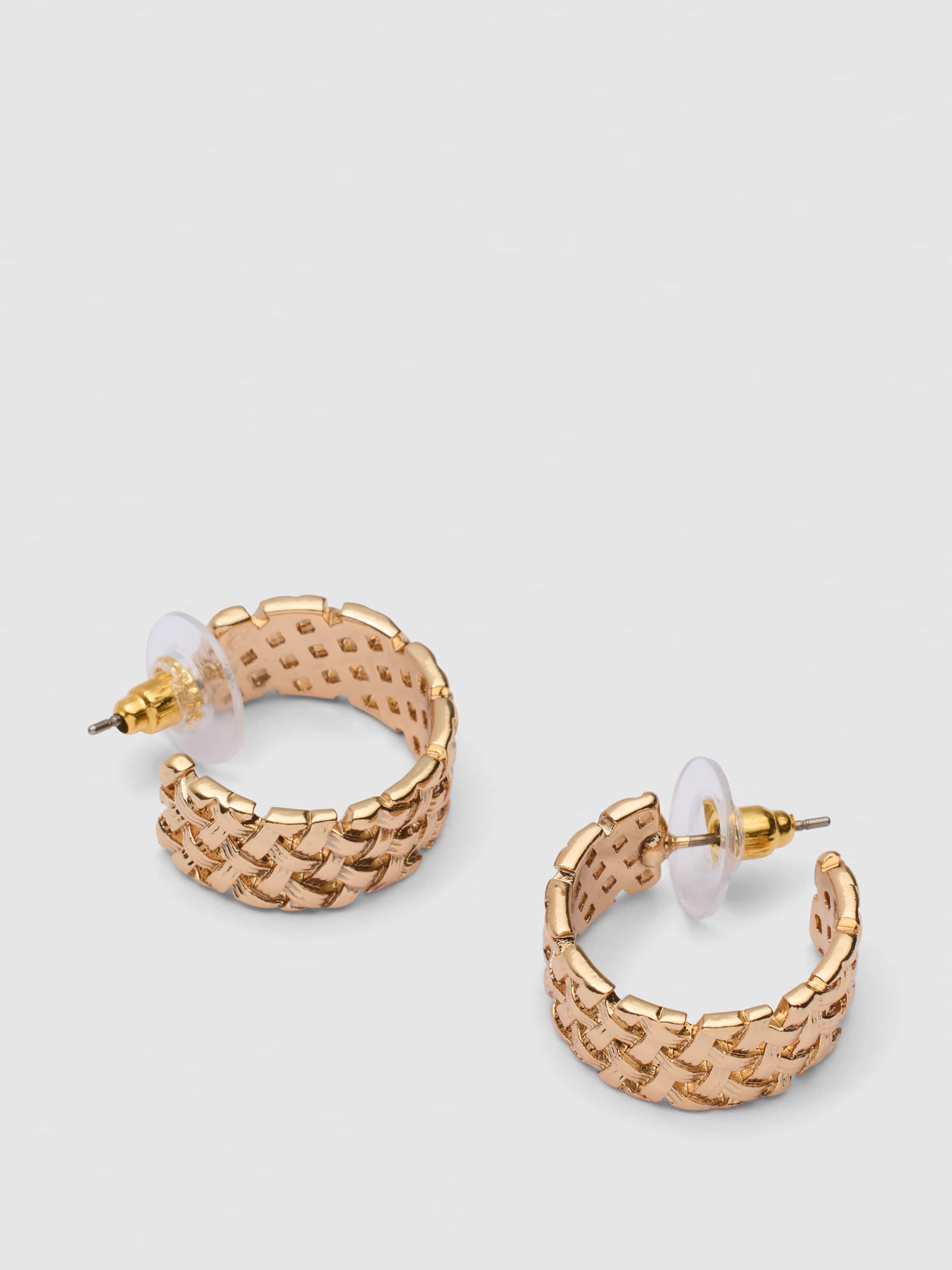 Brianna Woven Hoop Earrings
