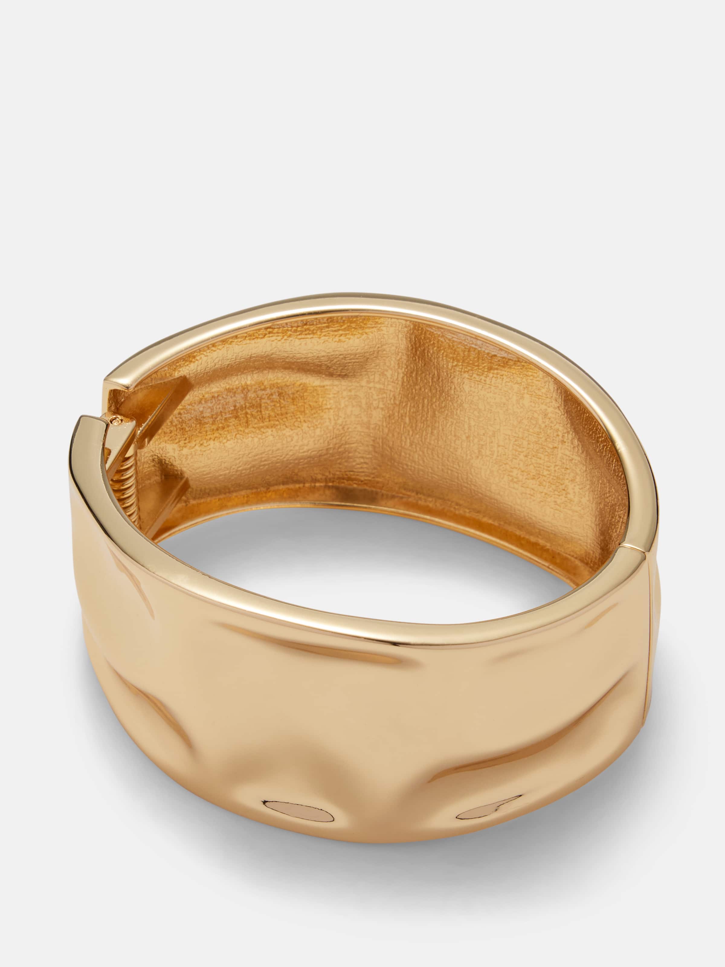 Selena Statement Hammered Bangle