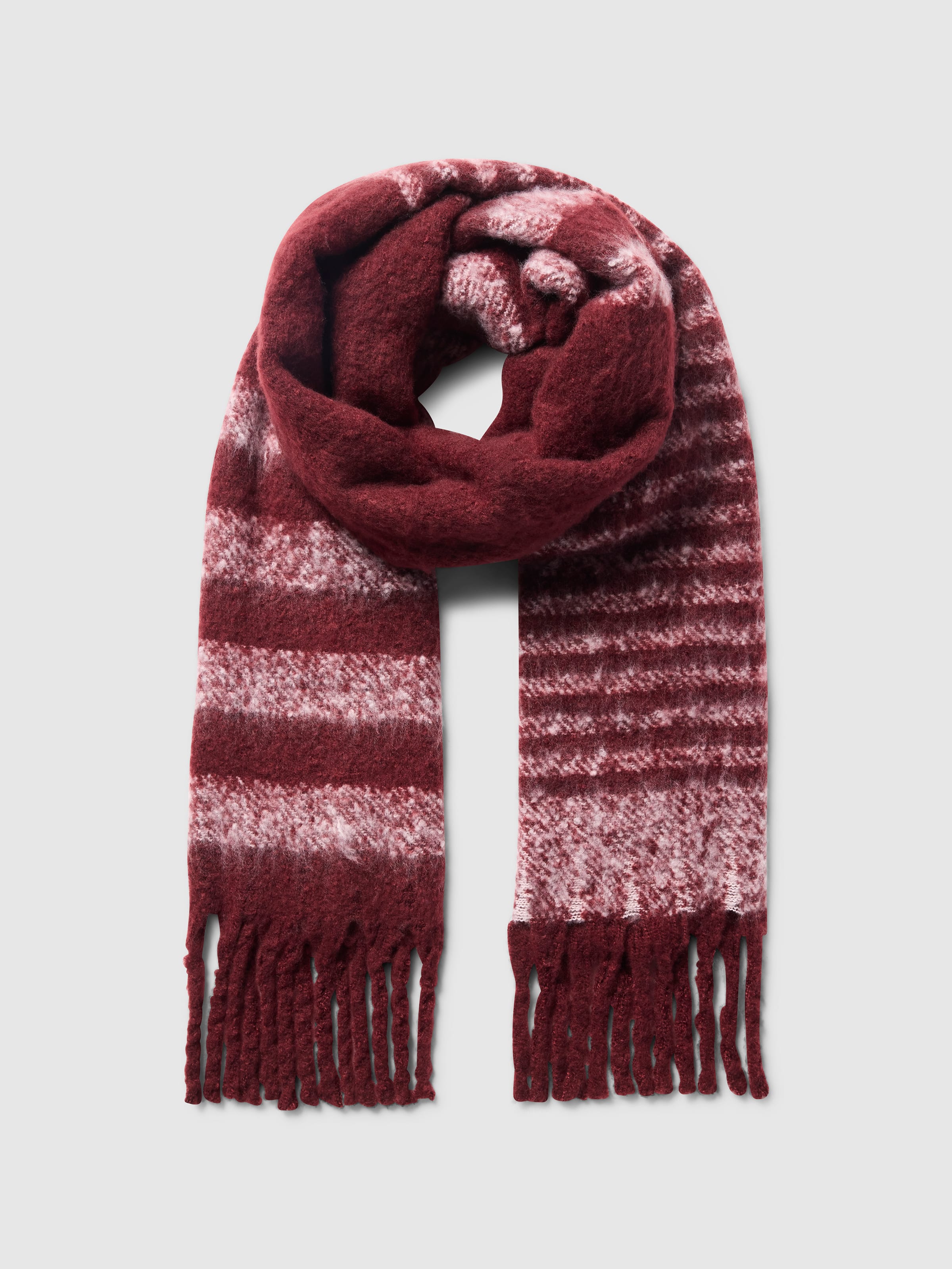 Georgie Striped Fluffy Scarf